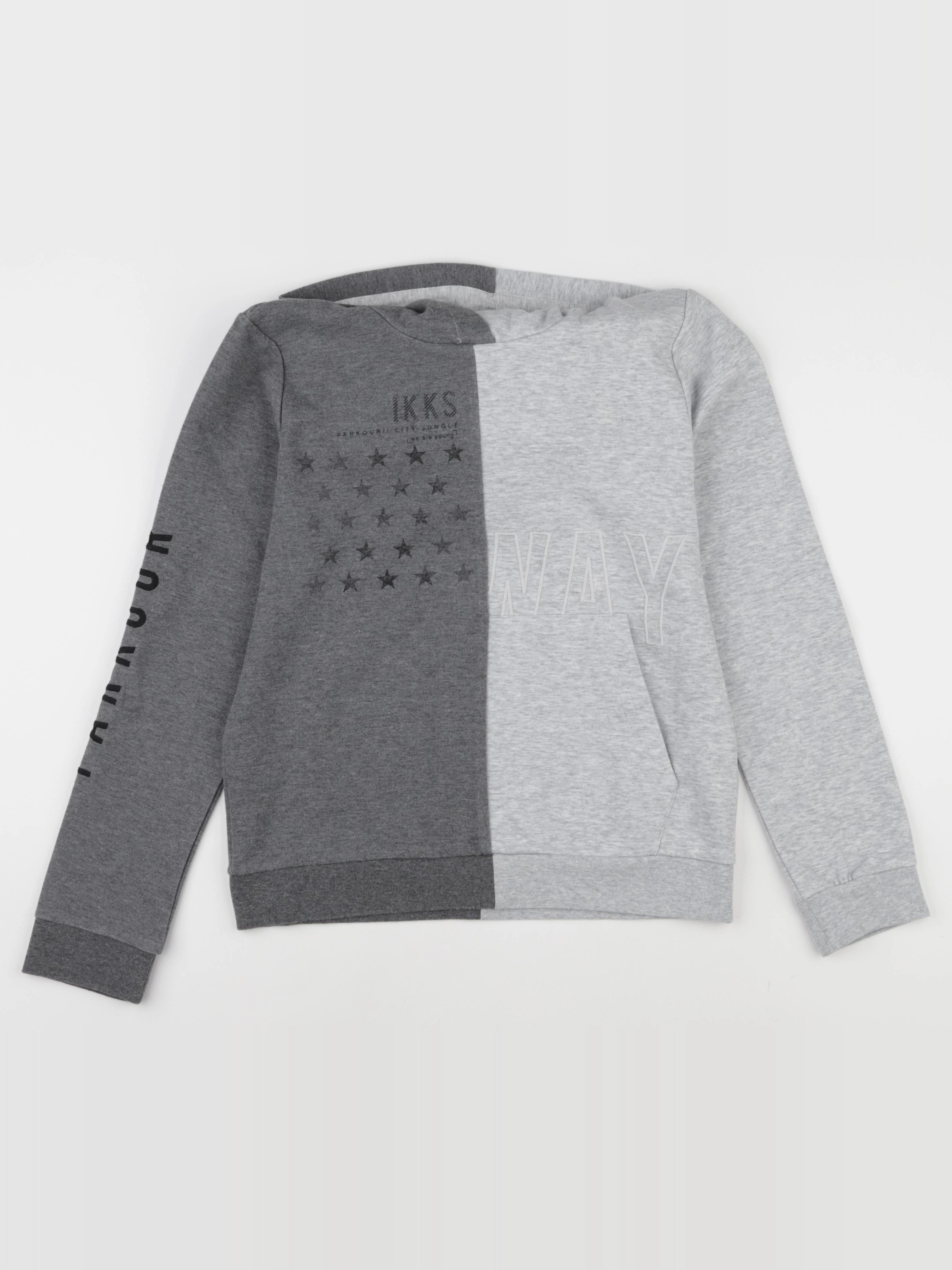 IKKS - sweat gris - 12 ans