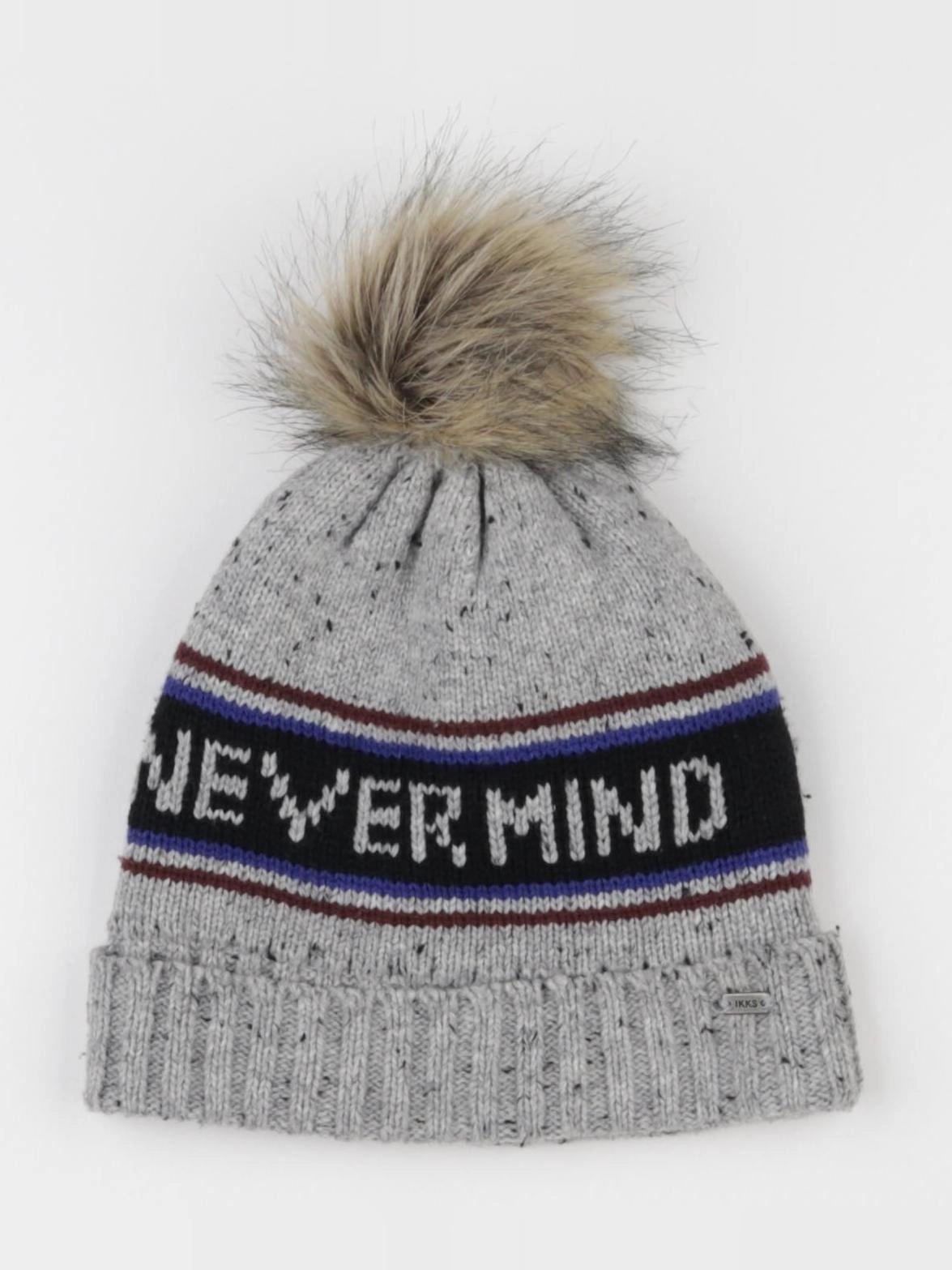 IKKS - bonnet gris - 5/6 ans