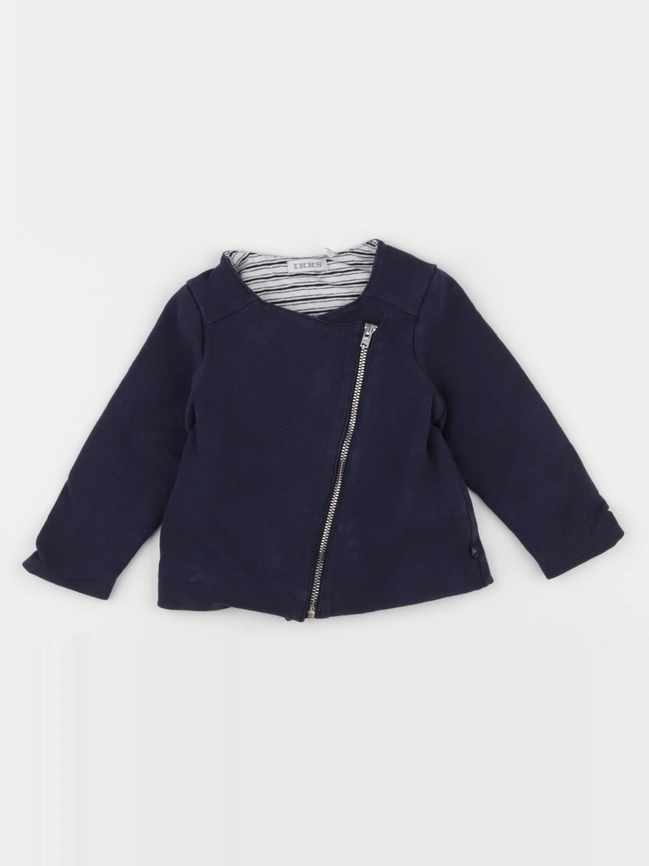 IKKS - sweat bleu - 18 mois
