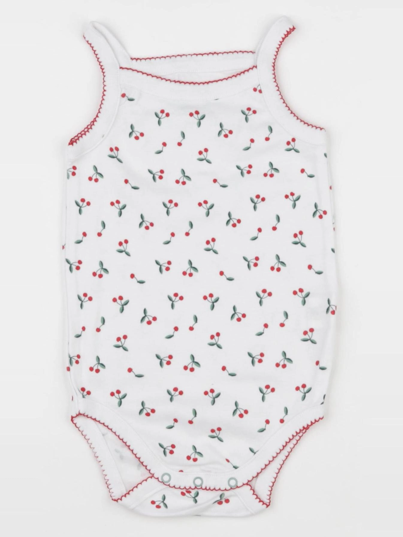 Boutchou - body blanc, rouge - 36 mois