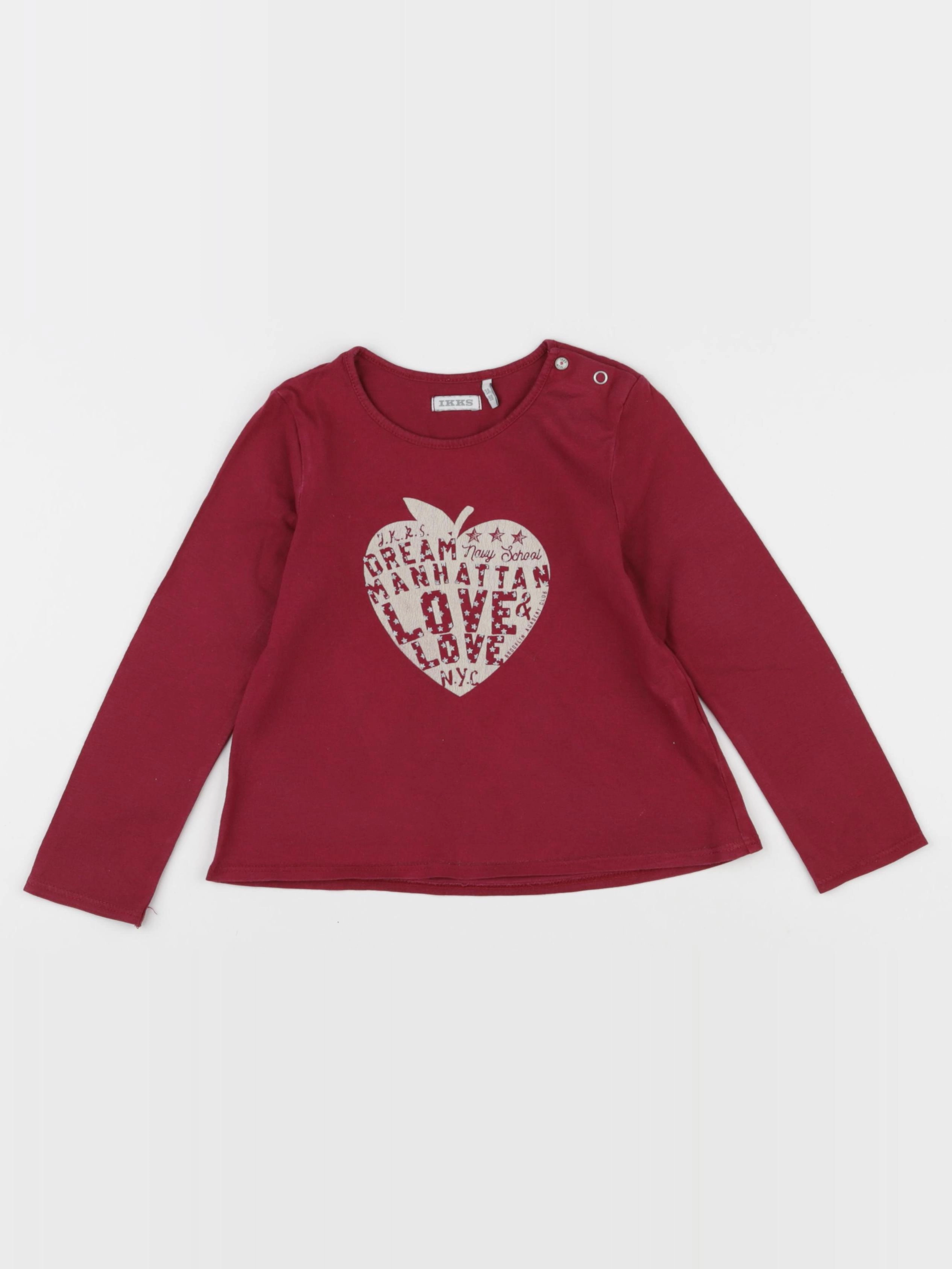 IKKS - tee-shirt rouge - 3 ans