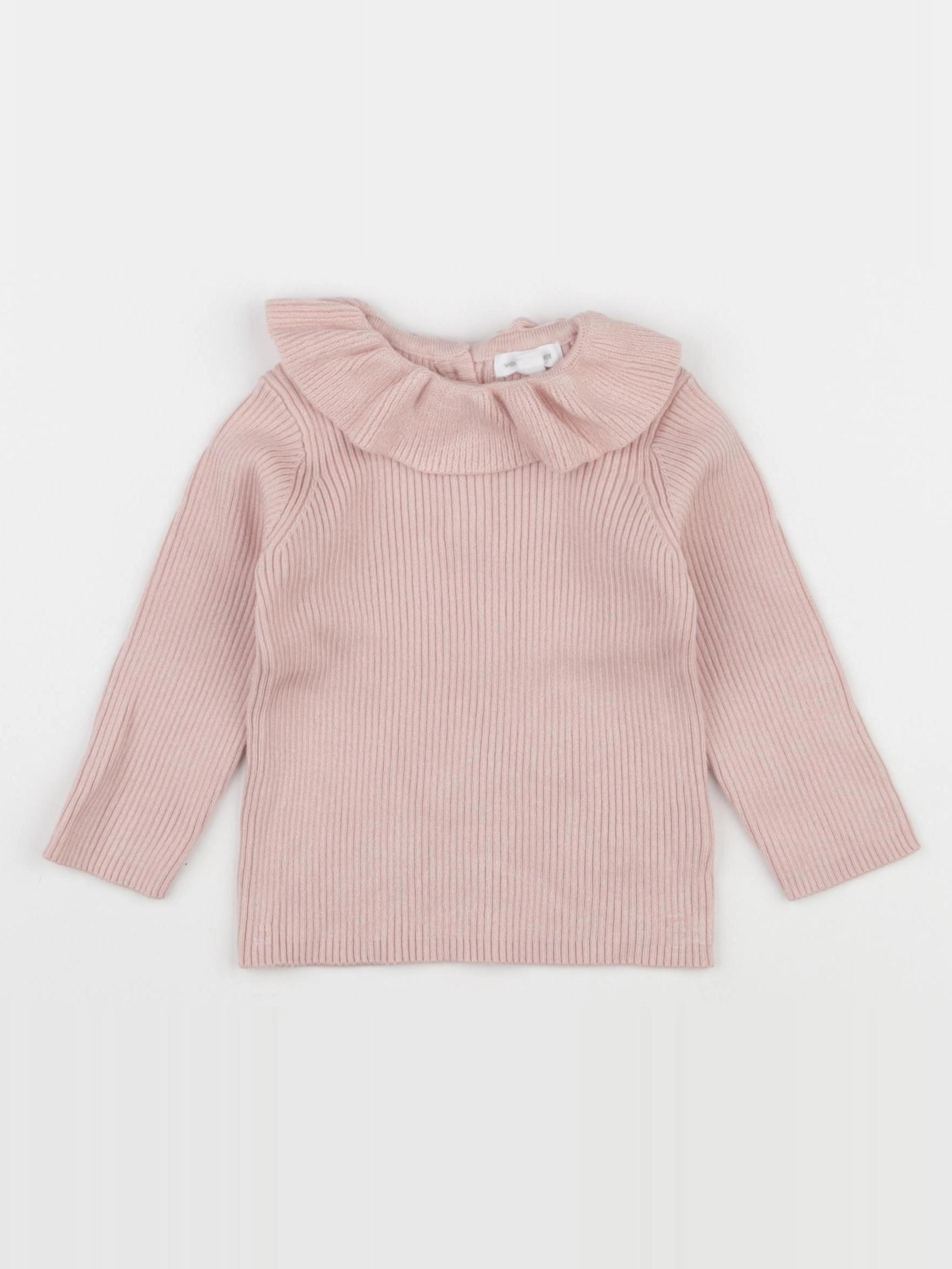 Vertbaudet - pull rose - 6 mois