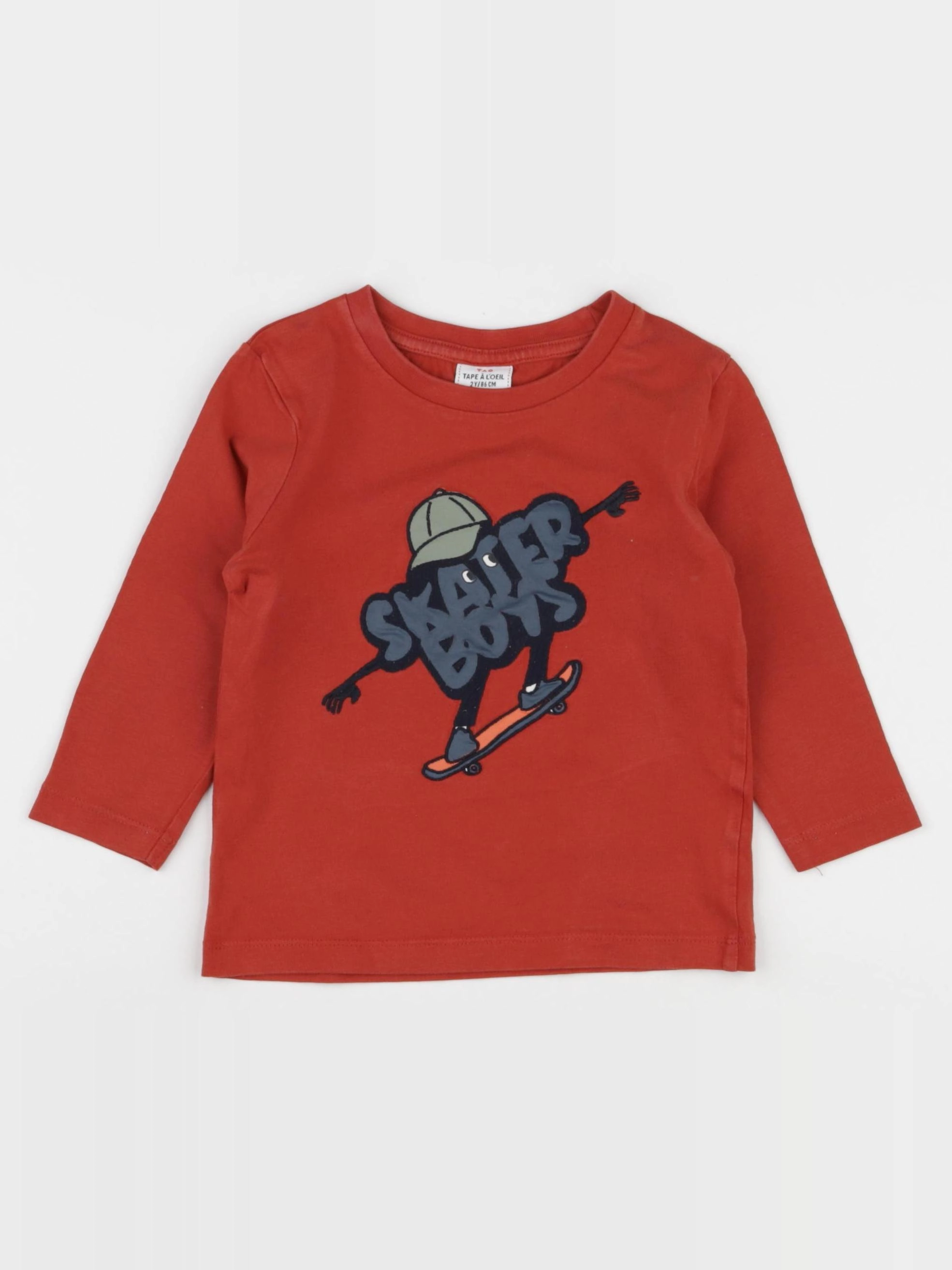 Tape à l'oeil - tee-shirt rouge - 2 ans