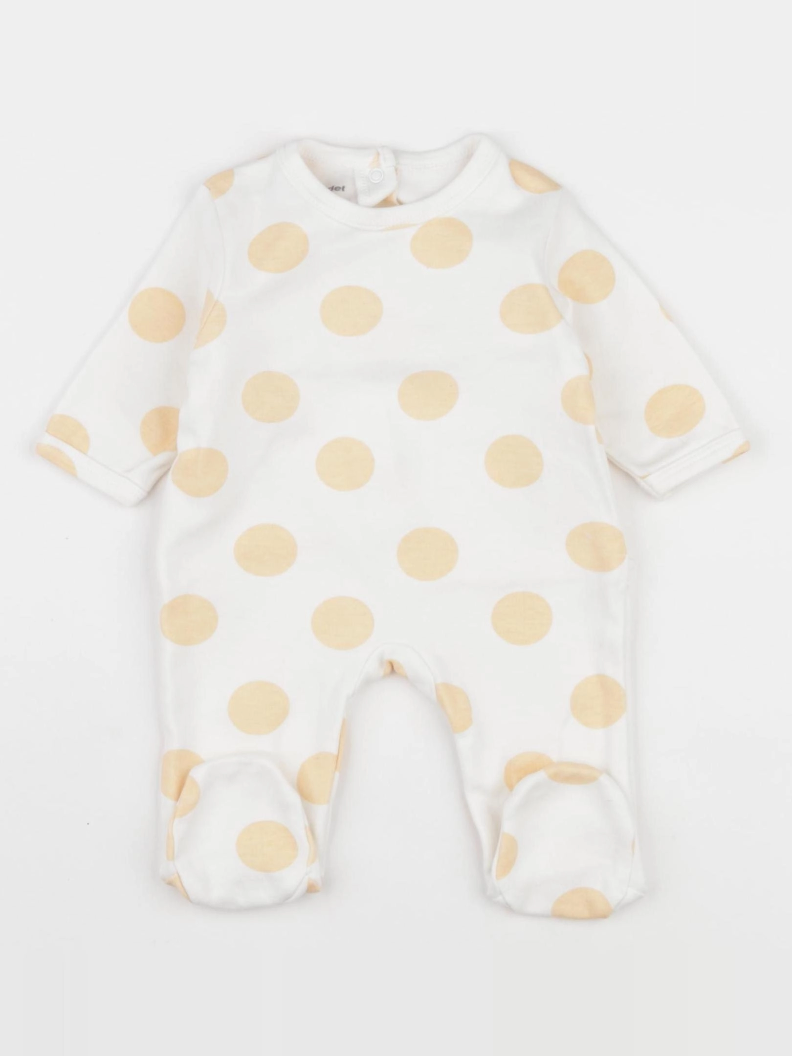 Vertbaudet - pyjama coton blanc - 1 mois