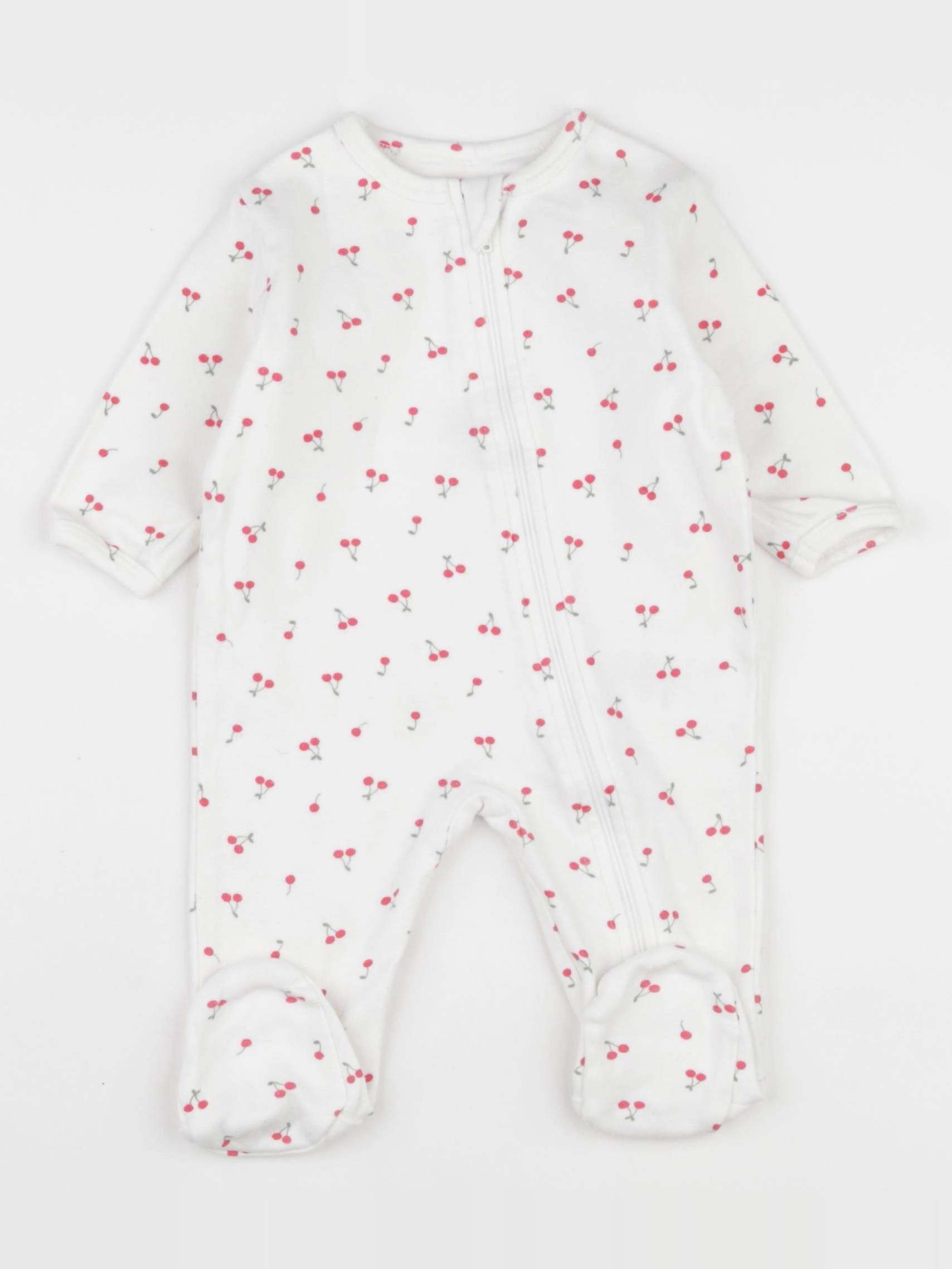 Vertbaudet - pyjama coton blanc - 3 mois