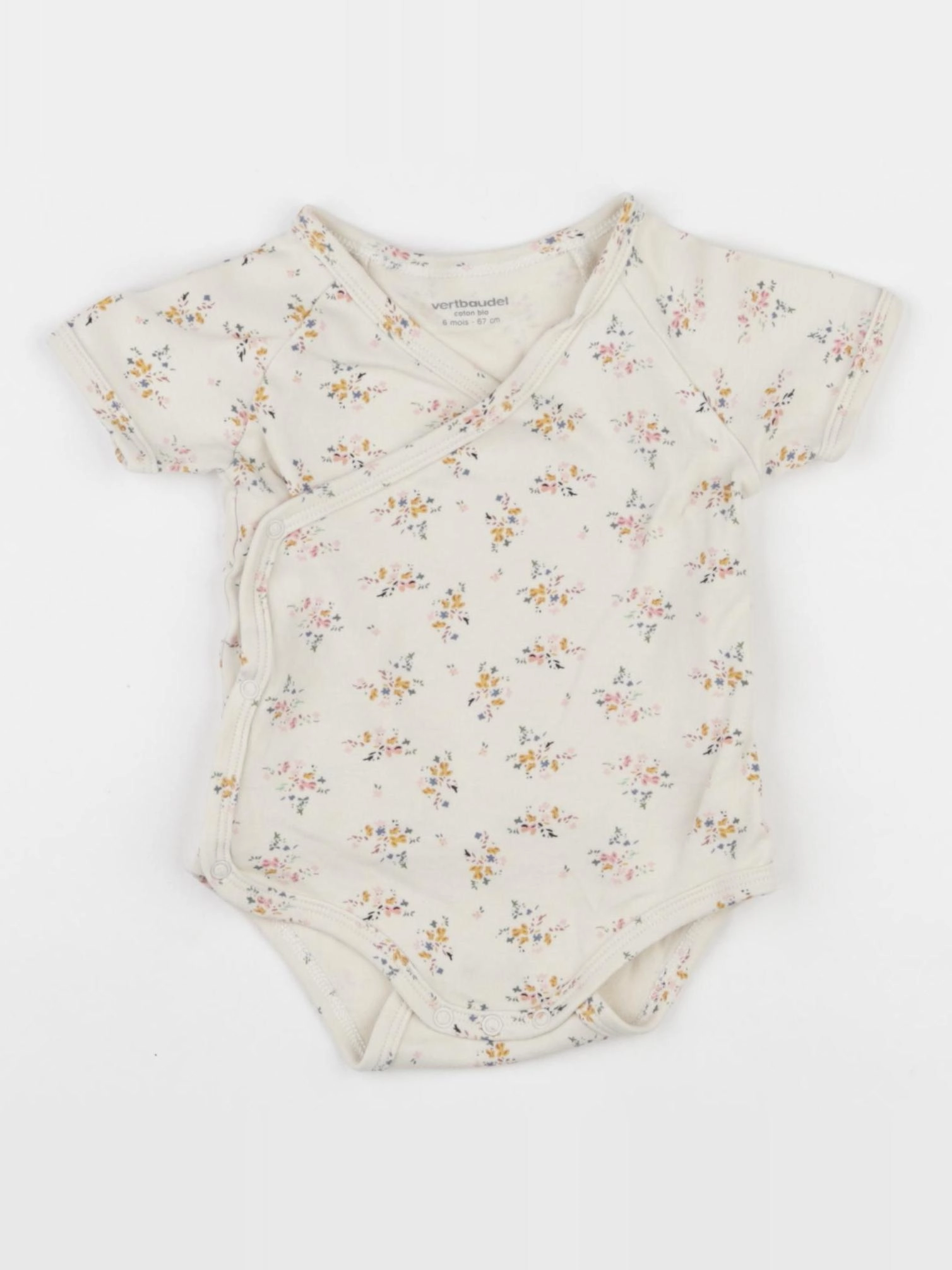 Vertbaudet - body beige - 6 mois