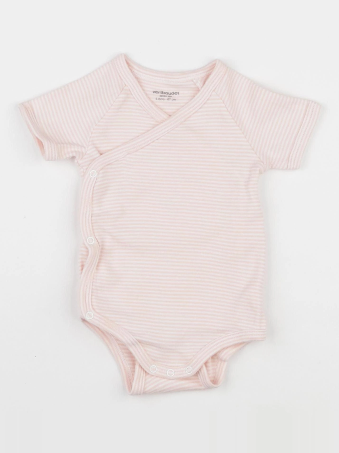 Vertbaudet - body rose - 6 mois