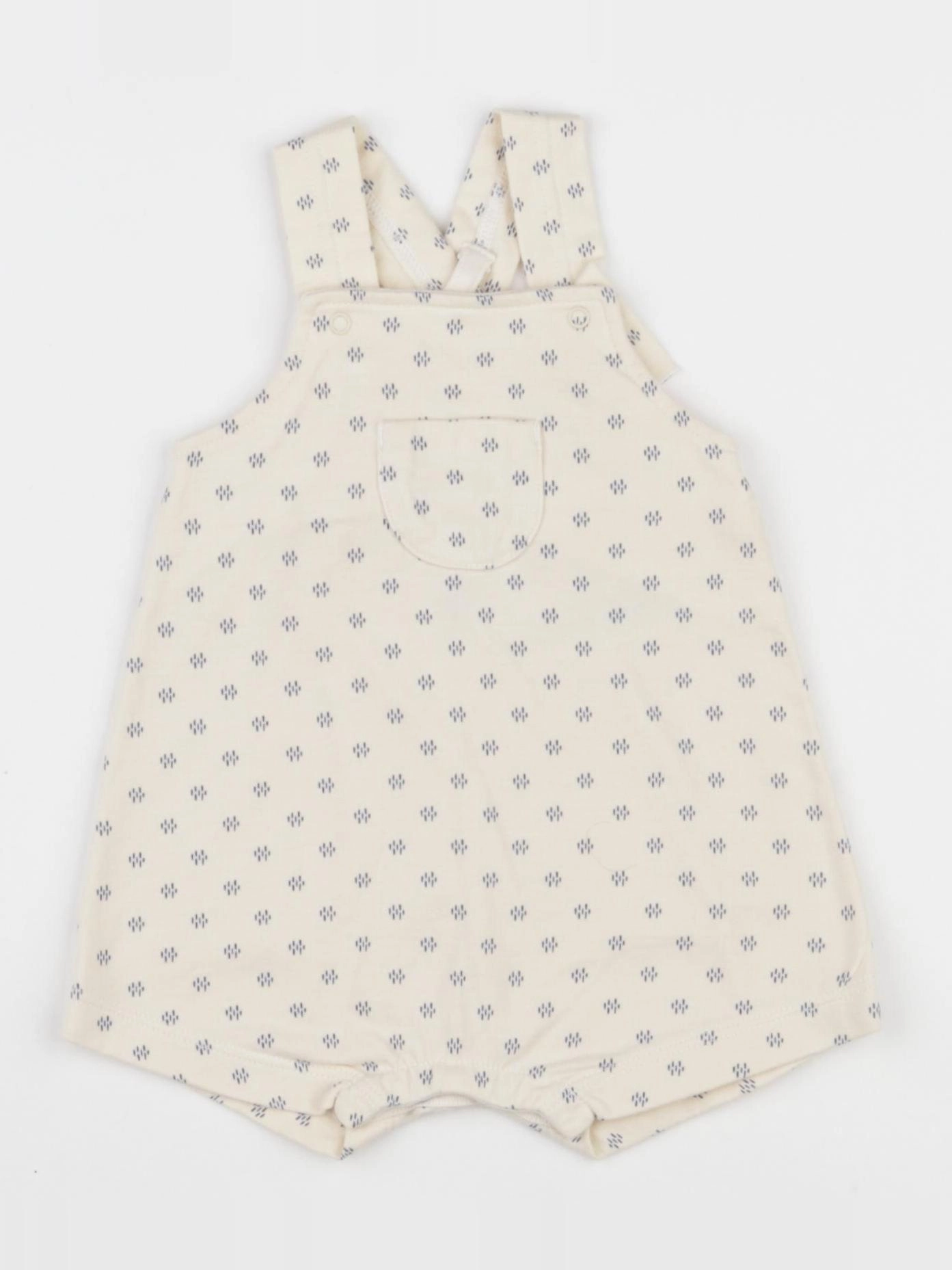 Petit Bateau - combinaison beige, bleu - 3 mois