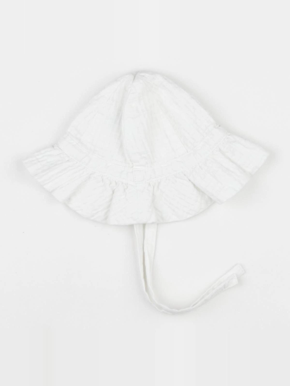 Petit Bateau - chapeau blanc - 0/3 mois