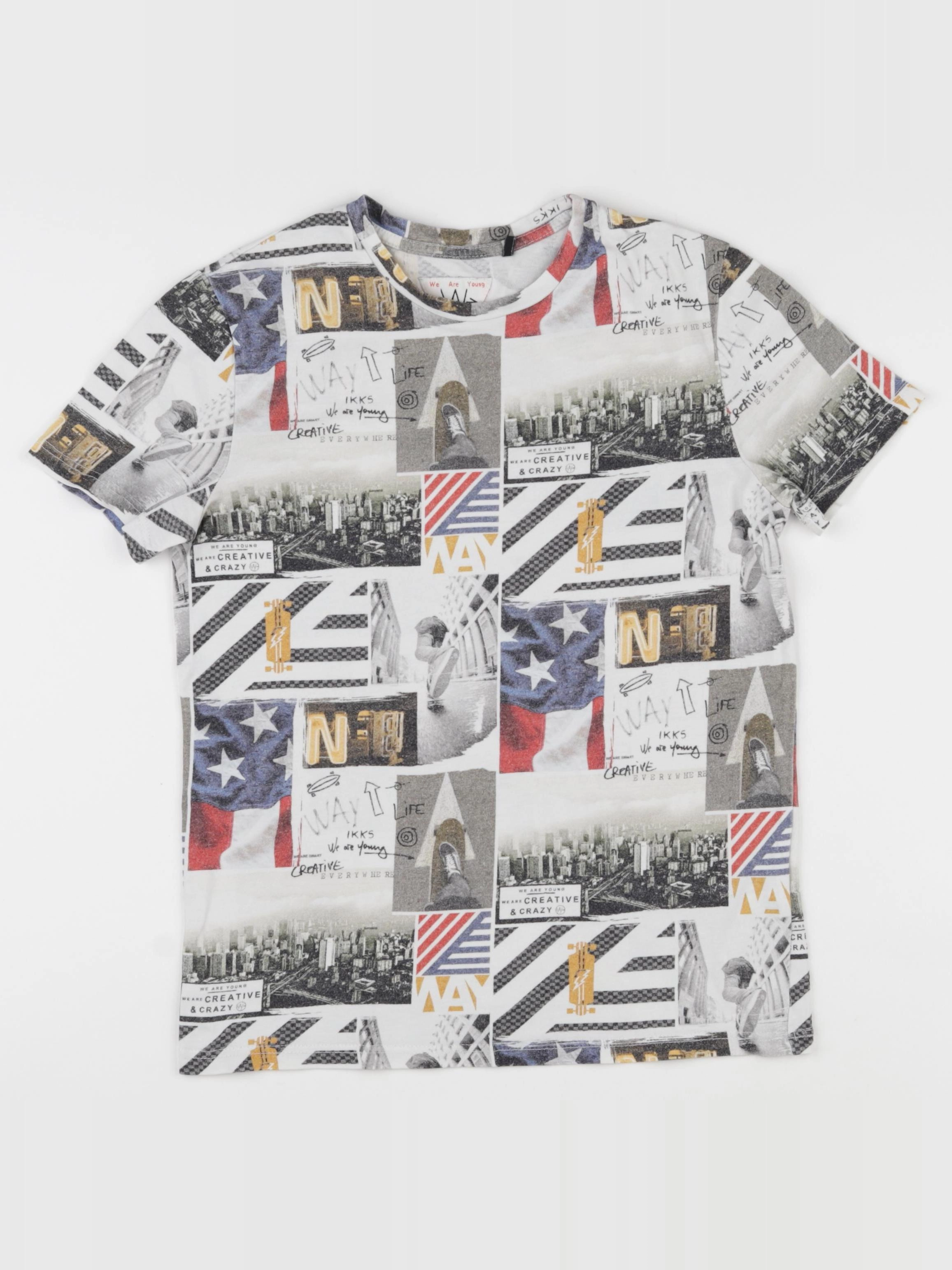 IKKS - tee-shirt multicolore - 10 ans