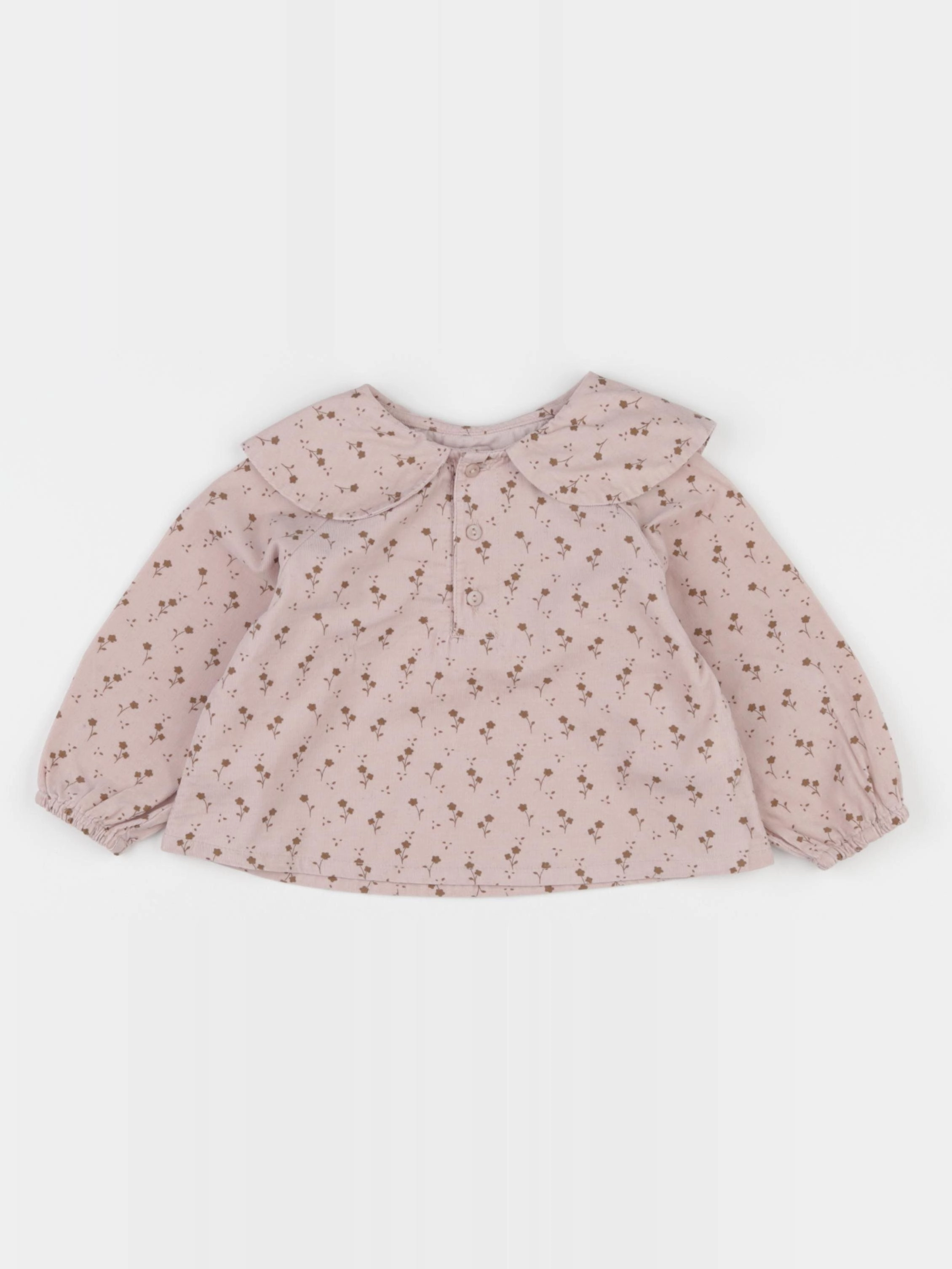 Zara - blouse rose - 9/12 mois