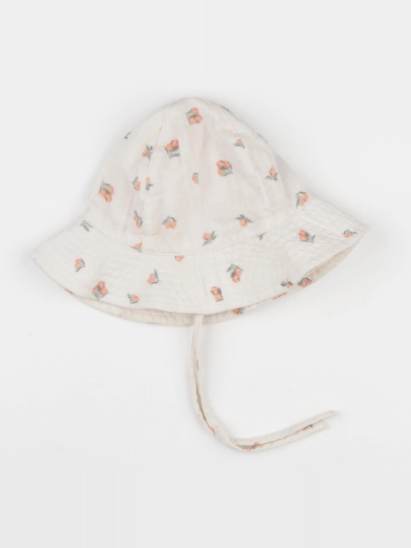 H&M - chapeau orange - 2/6 mois