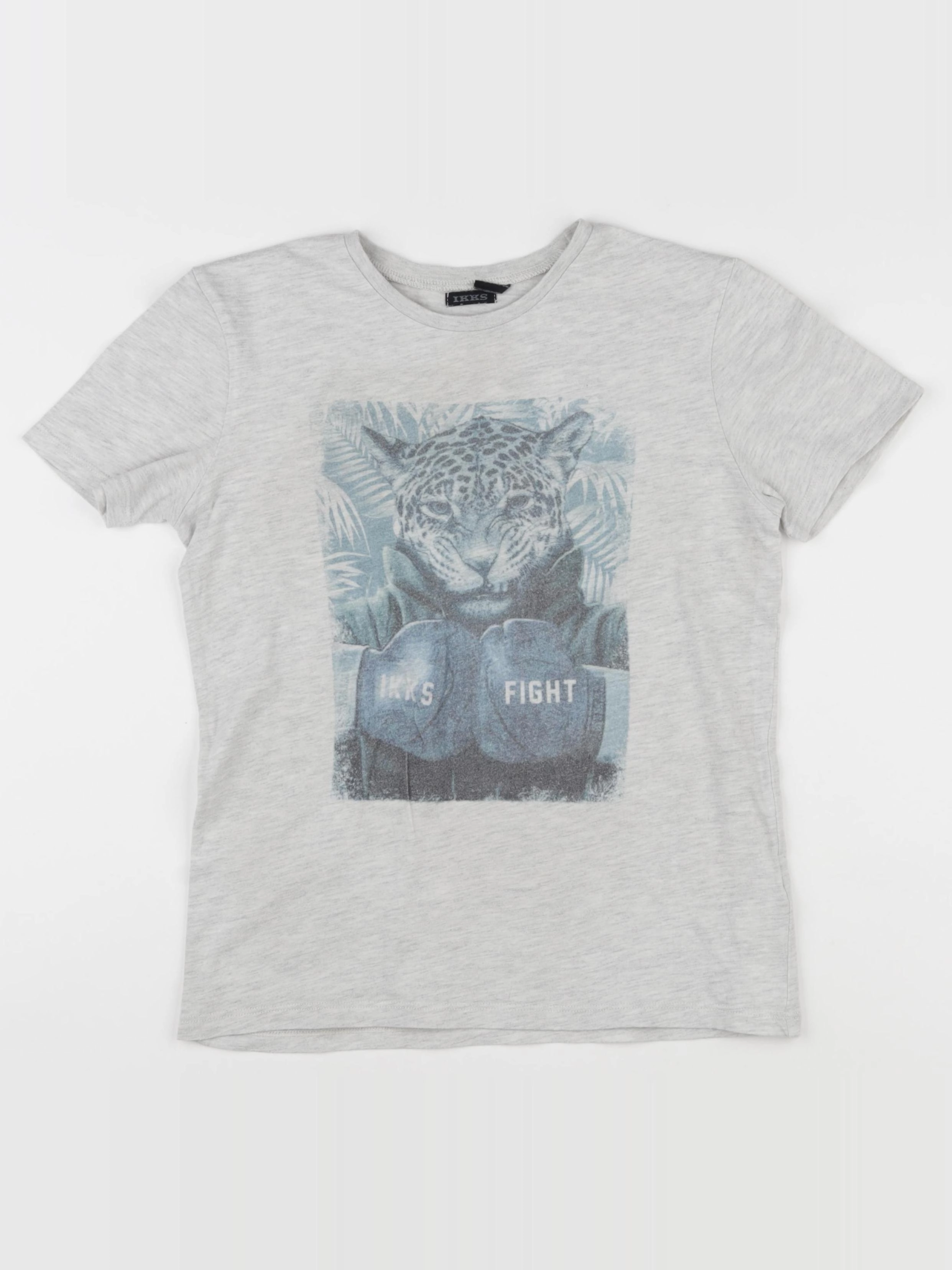 IKKS - tee-shirt gris - 10 ans