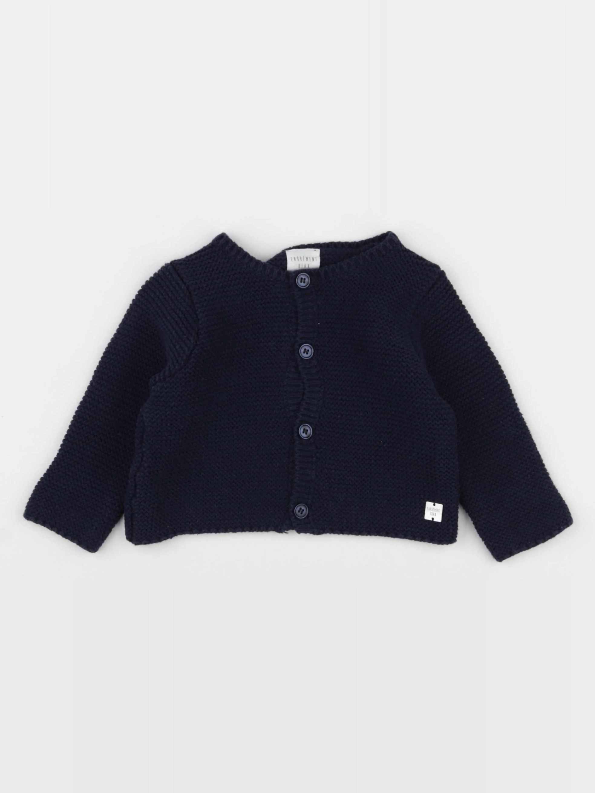 Carrément Beau - gilet bleu - 6 mois