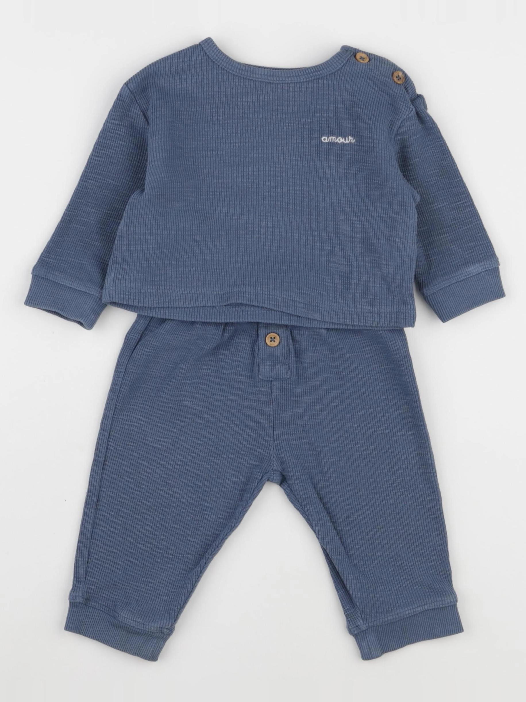 Boutchou - ensemble bleu - 6 mois