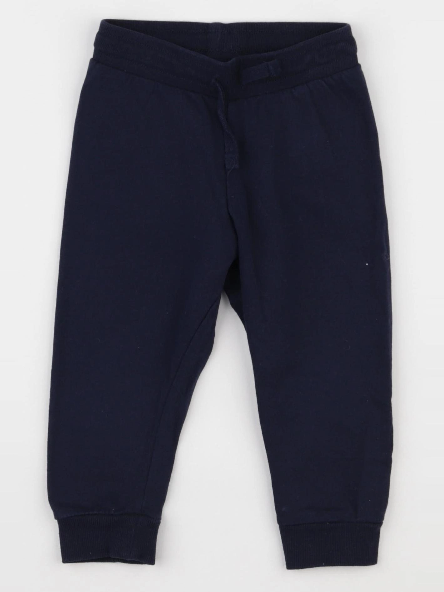 H&M - pantalon bleu - 9/12 mois