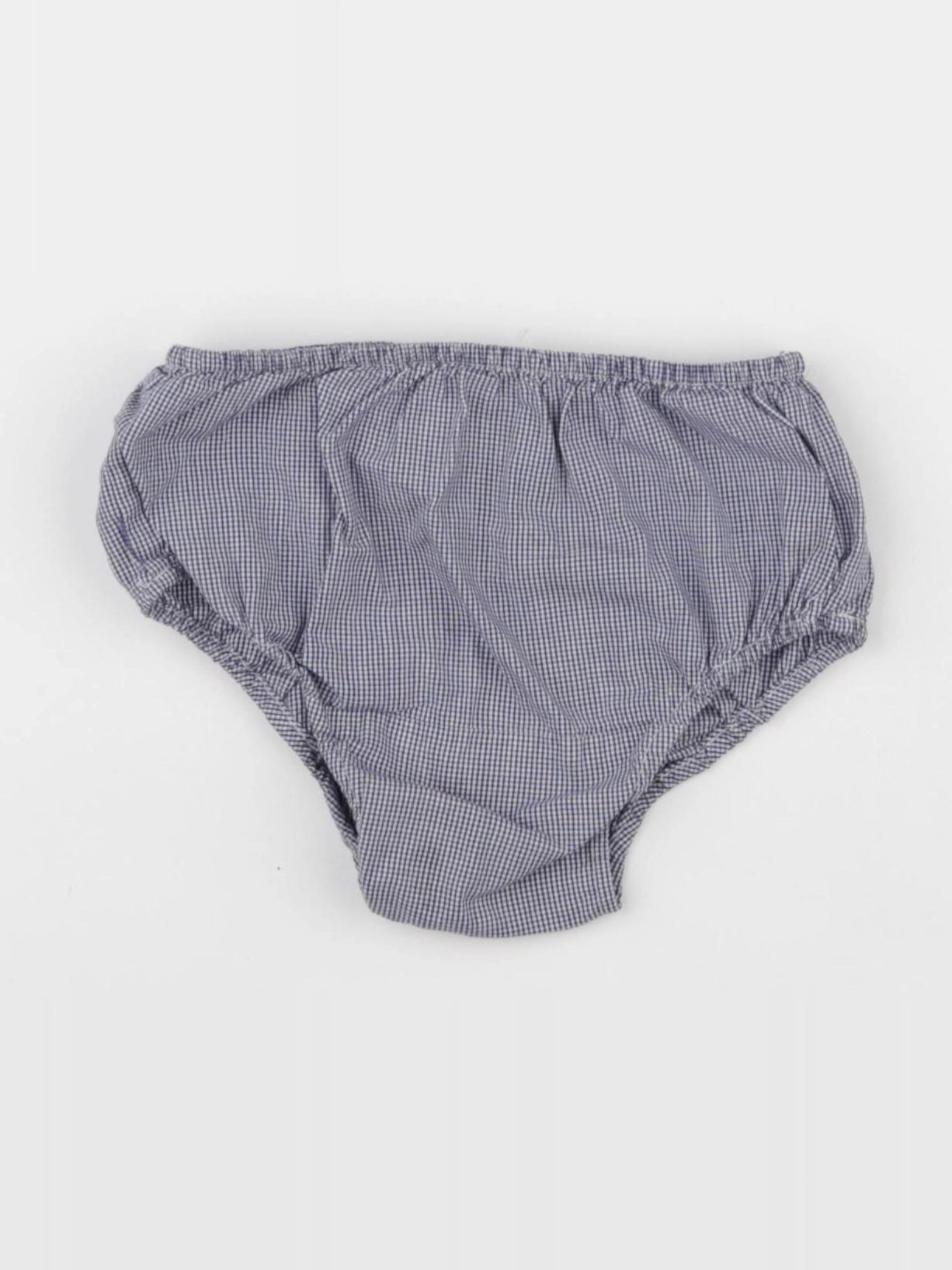 Zara - bloomer bleu, blanc - 9/12 mois