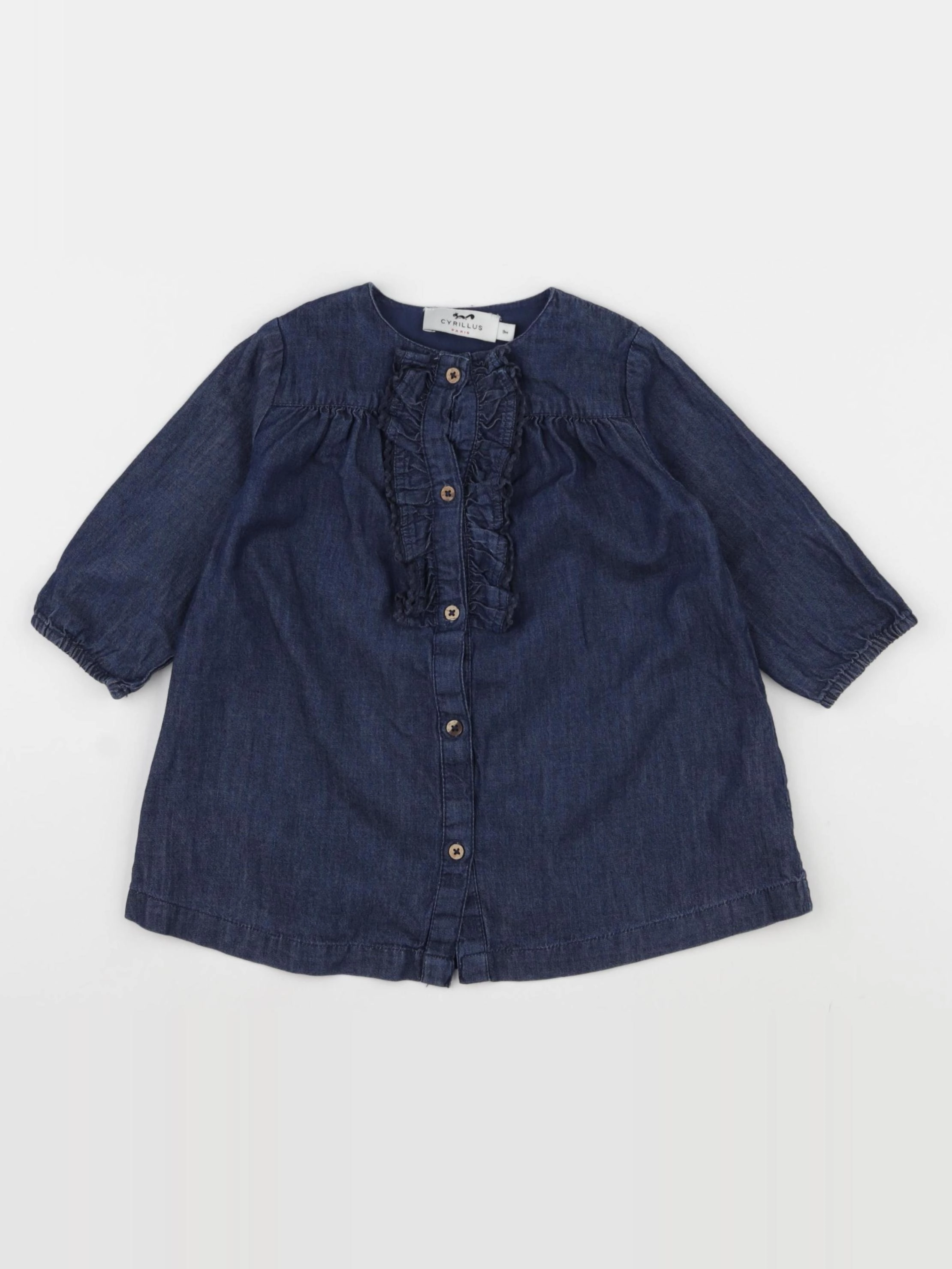 Cyrillus - robe bleu - 9 mois