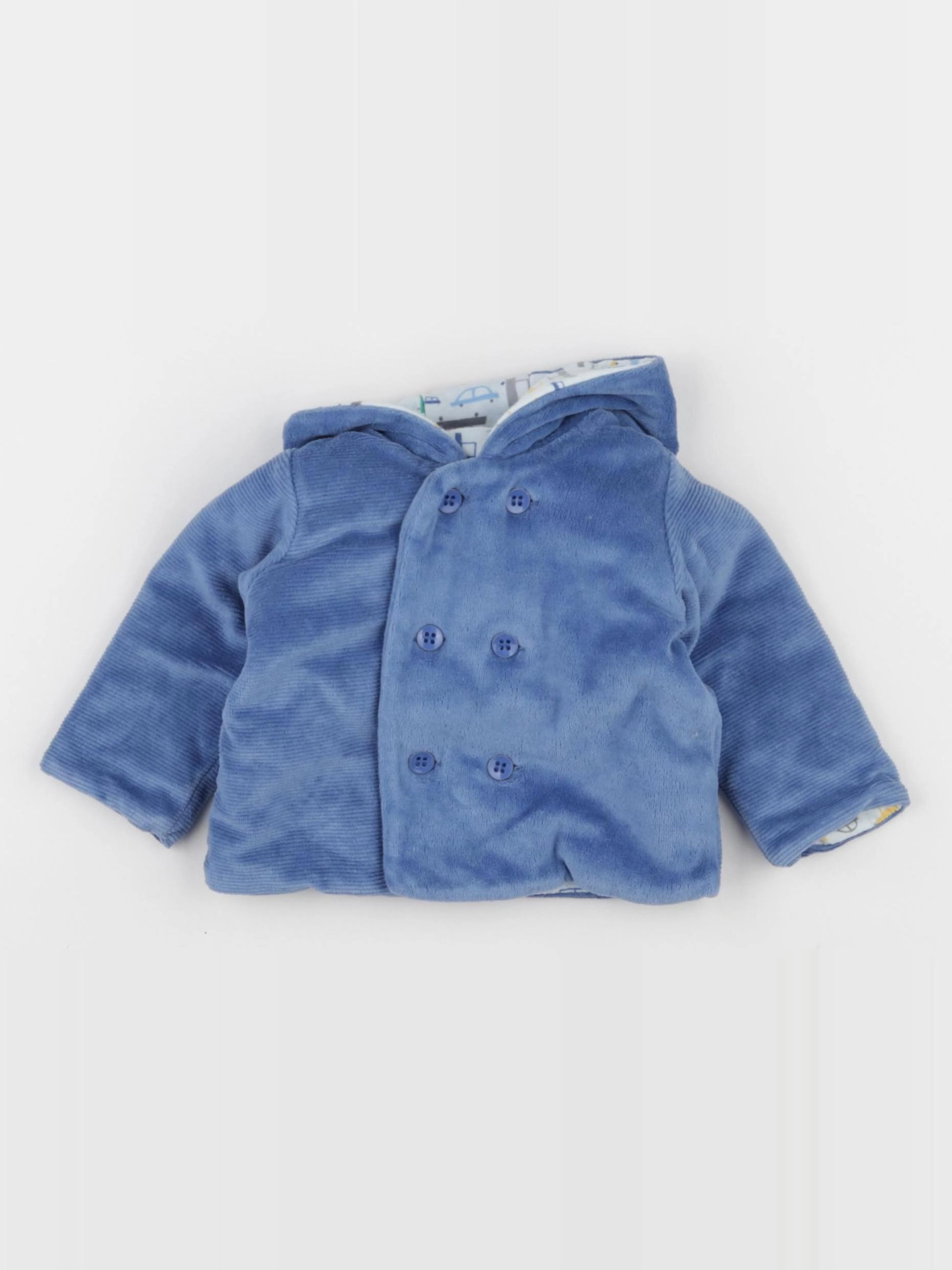 Marks & Spencer  - manteau bleu - 1 mois