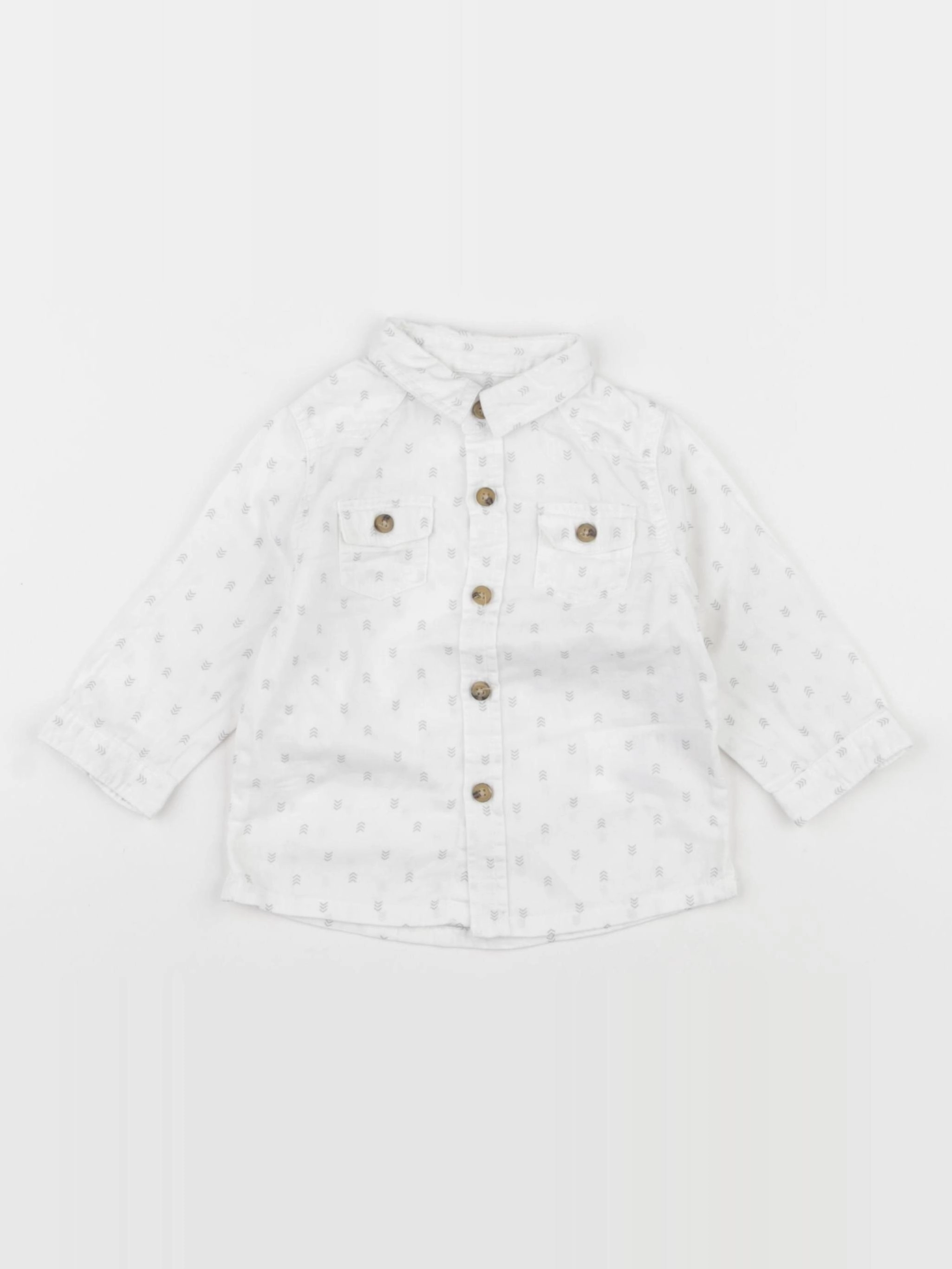 Vertbaudet - chemise blanc - 6 mois