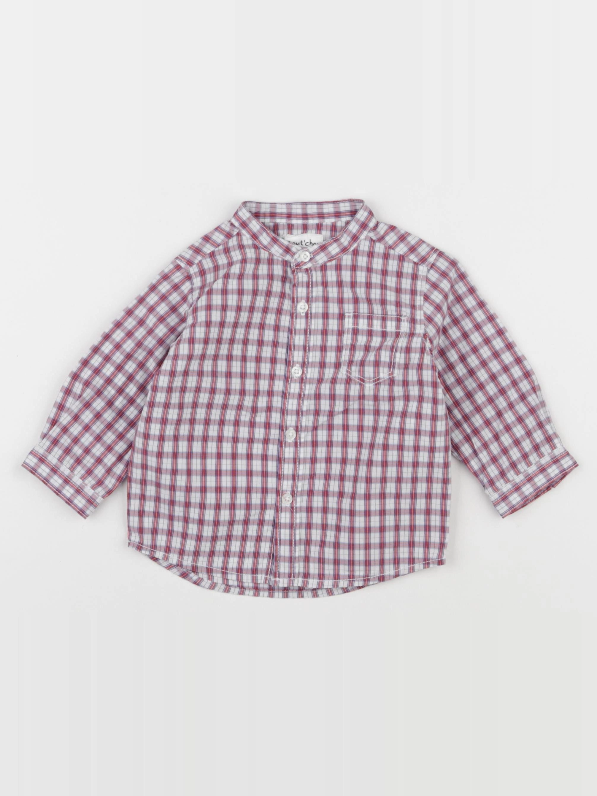 Boutchou - chemise rouge - 6 mois