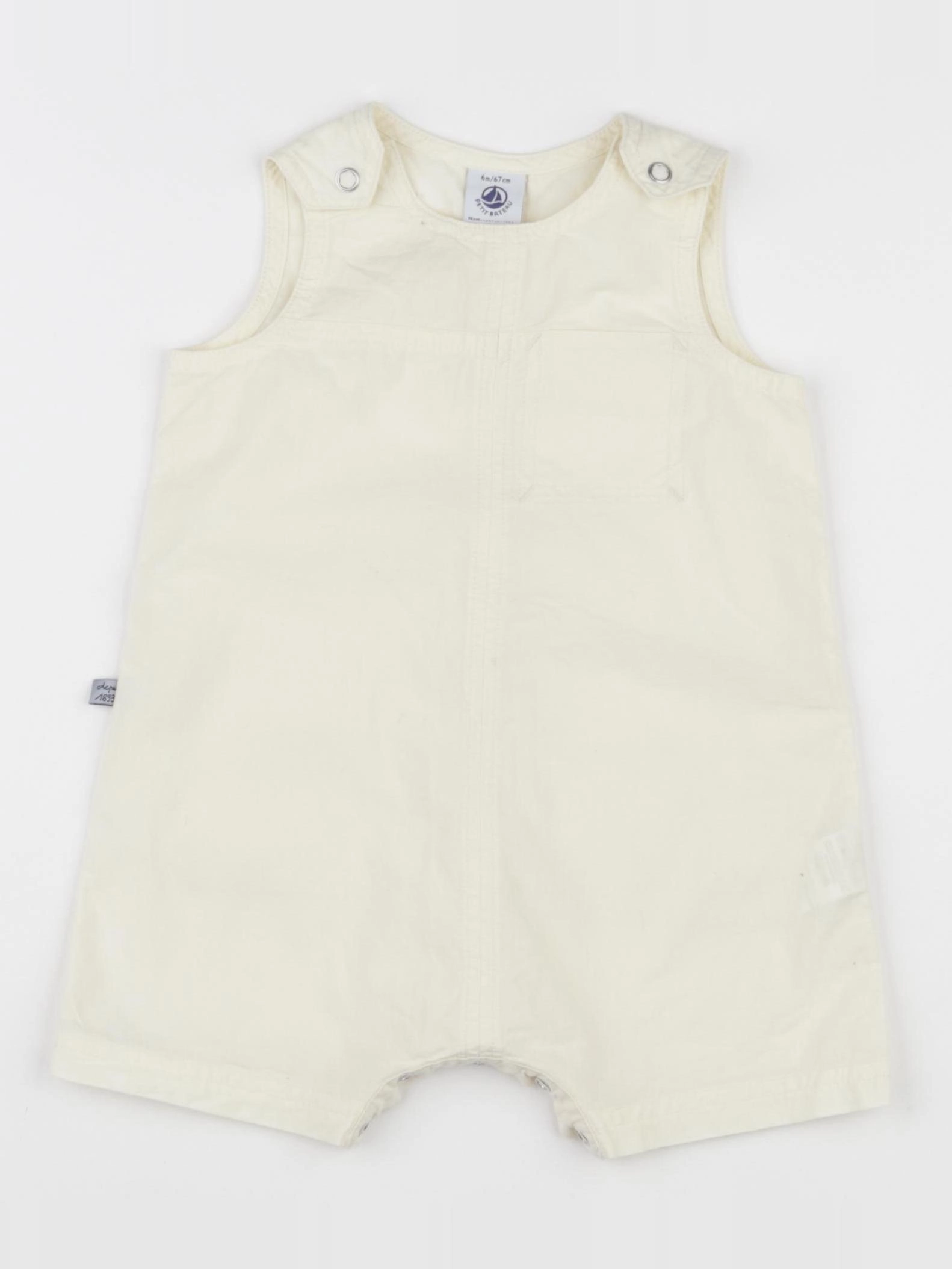 Petit Bateau - salopette jaune - 6 mois