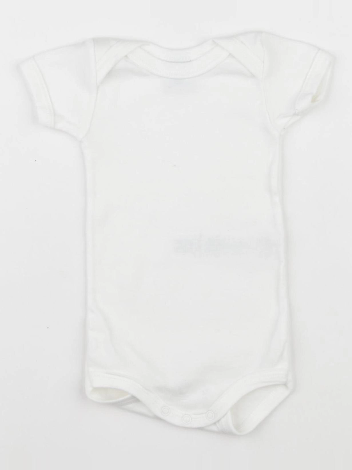 Petit Bateau - body blanc - 3 mois