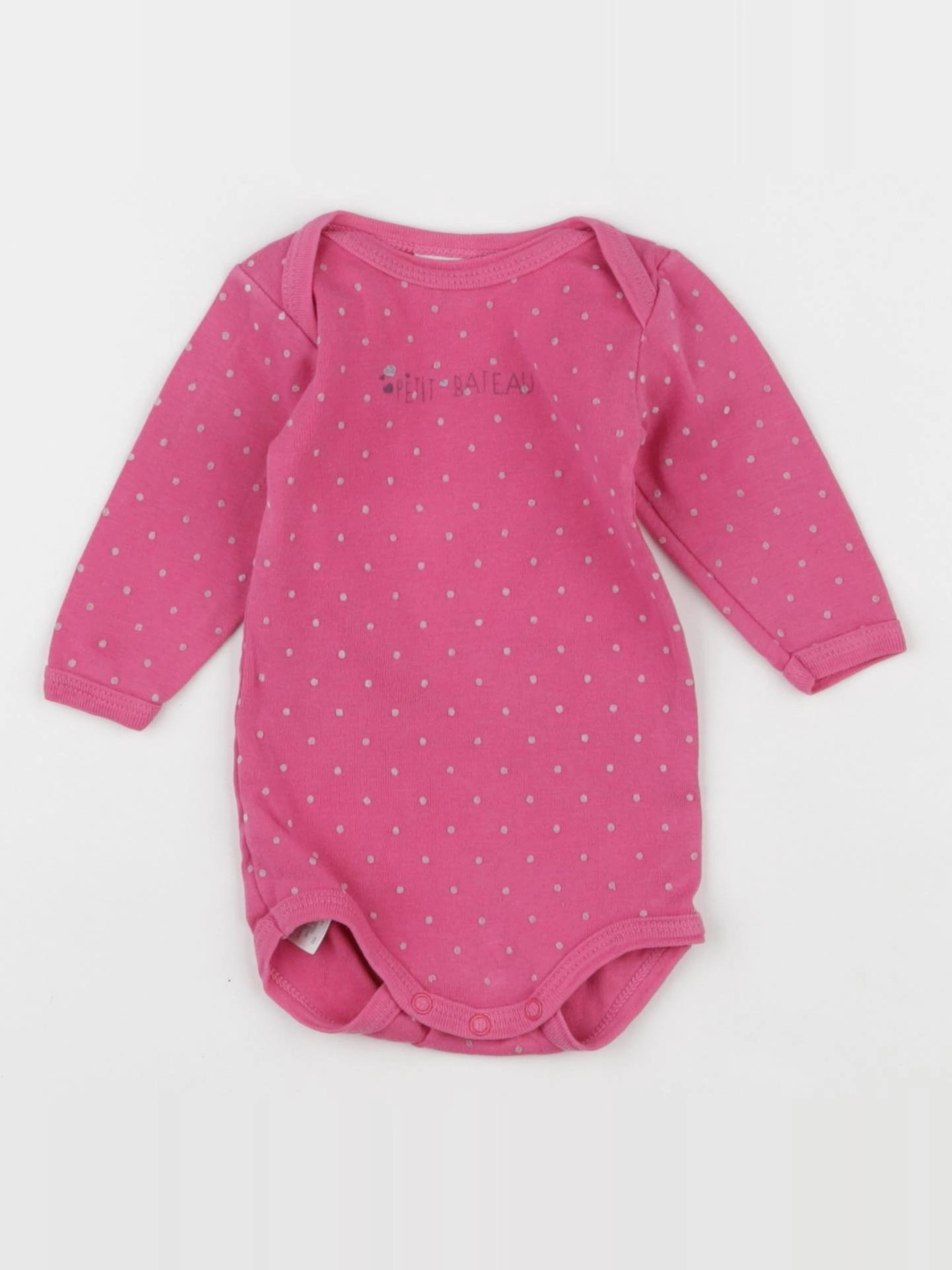 Petit Bateau - body rose - 3 mois