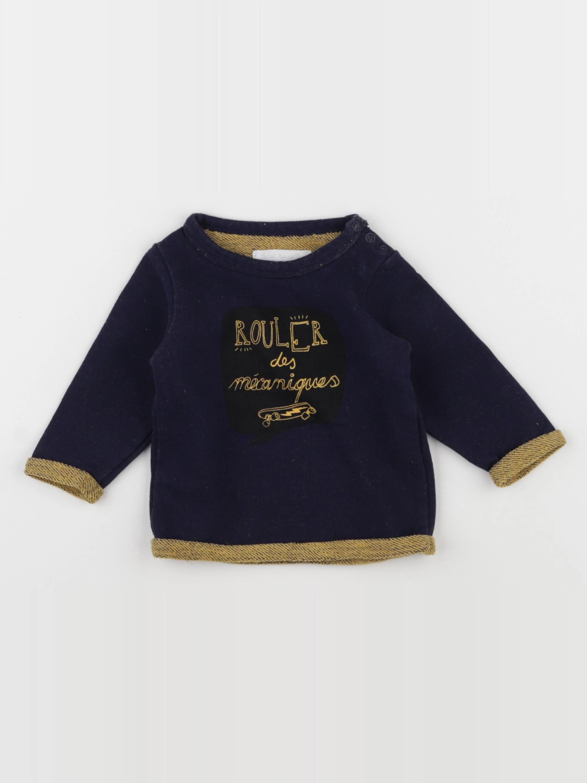 Cadet Rousselle - sweat bleu - 6 mois