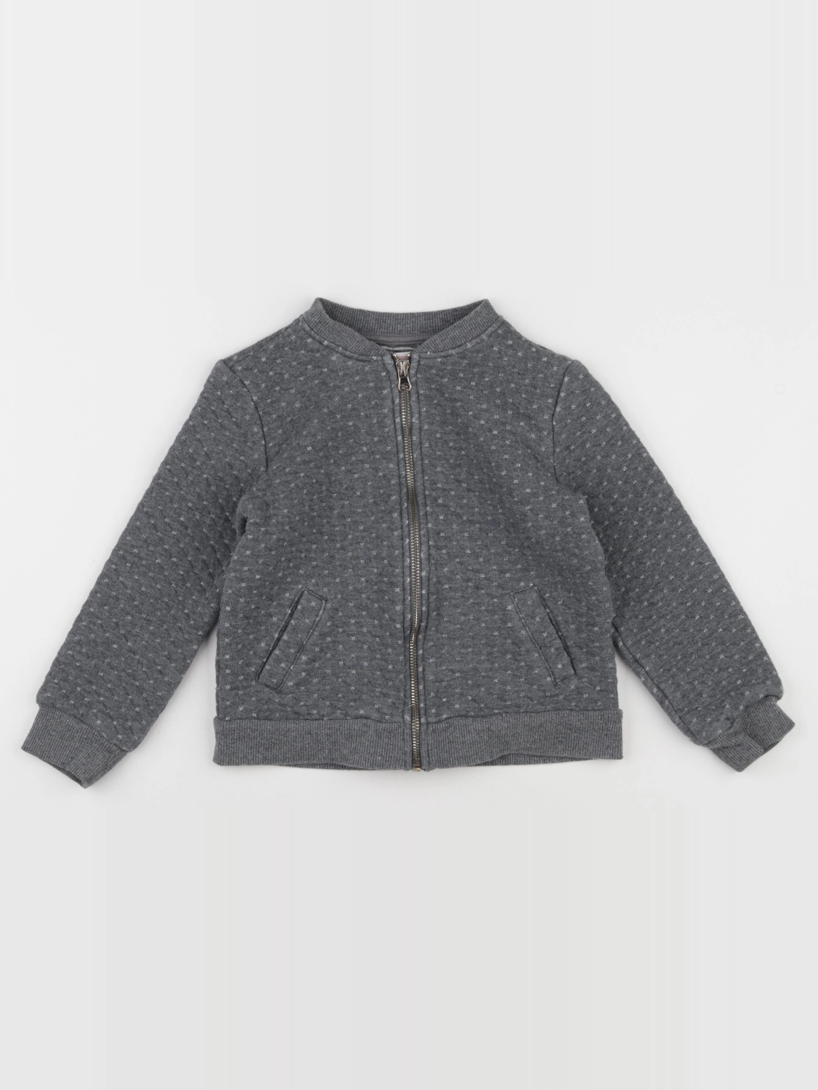 Monoprix - sweat gris - 8 ans