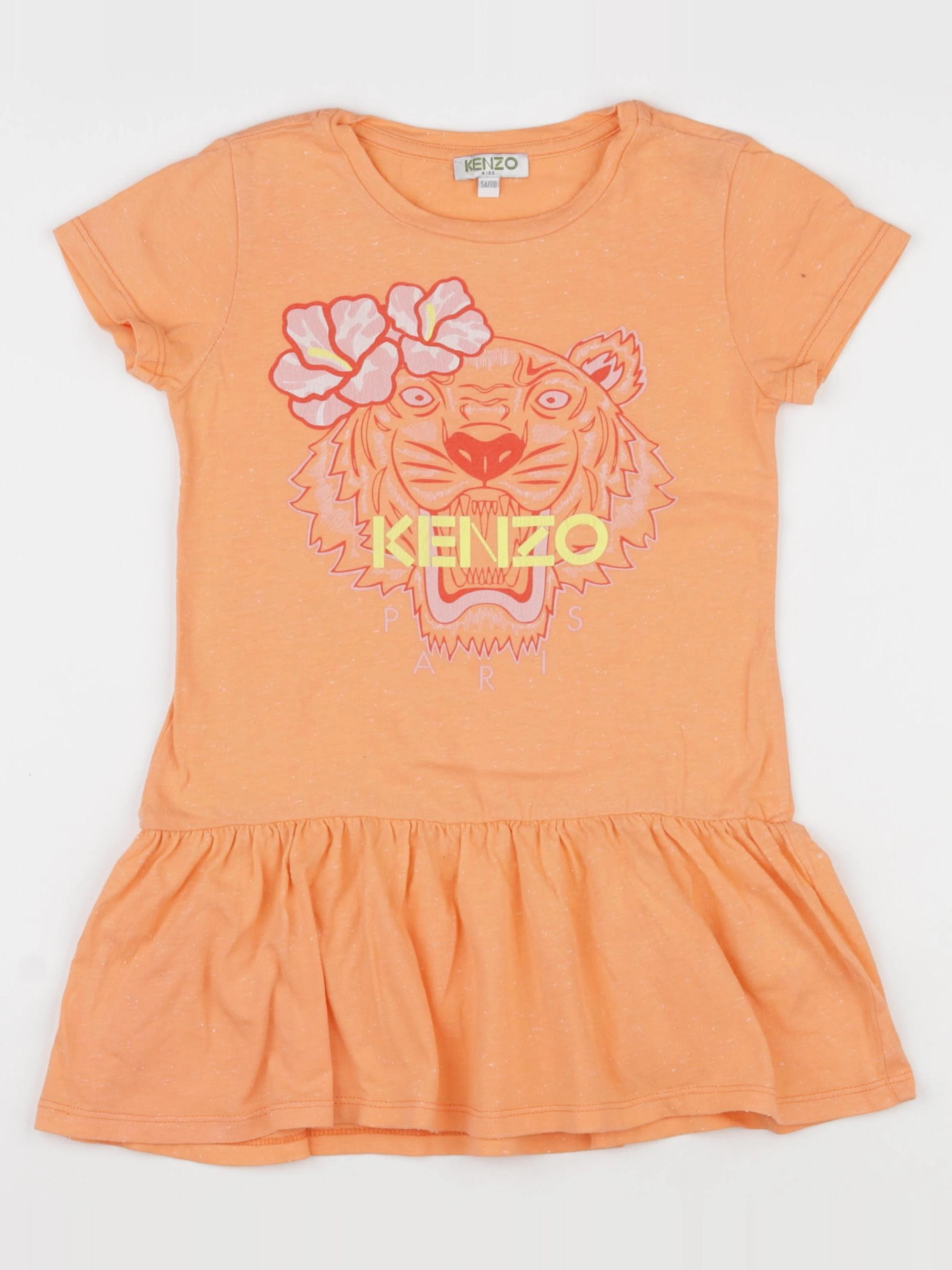 Kenzo - robe orange - 5 ans