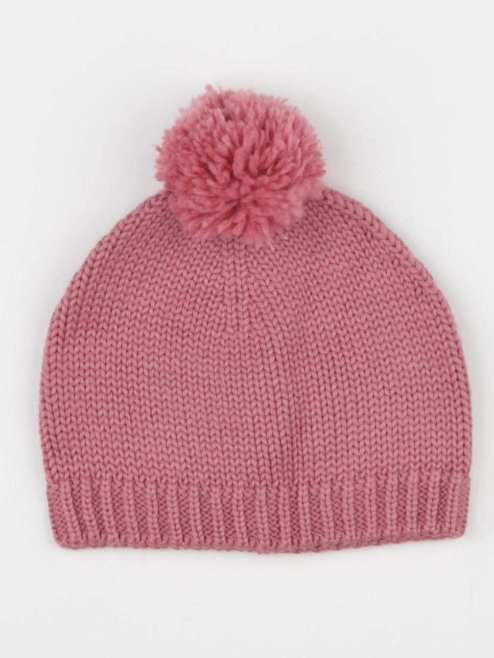 Petit Bateau - bonnet rose - 6/8 ans