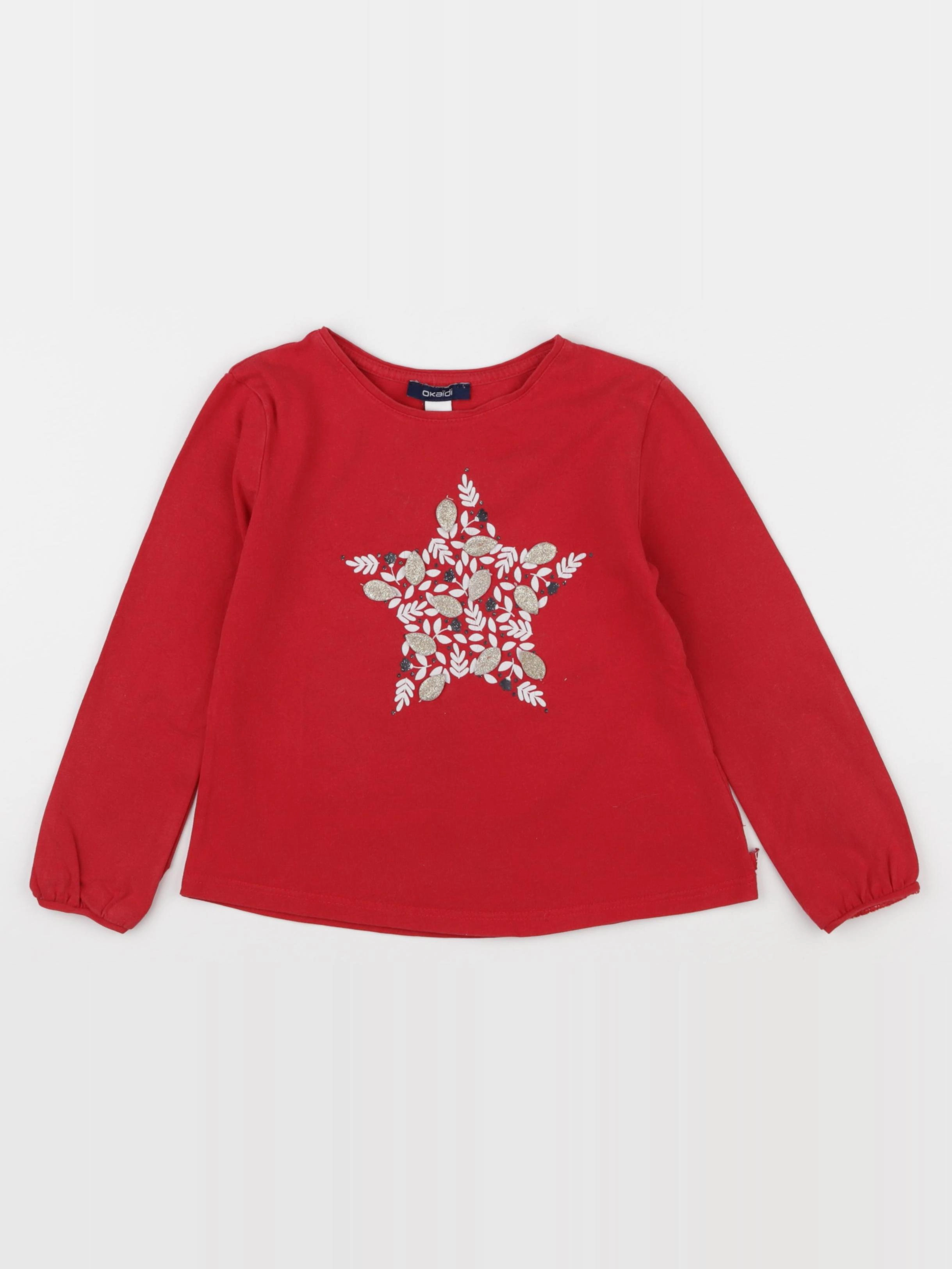 Okaidi - tee-shirt rouge - 4 ans