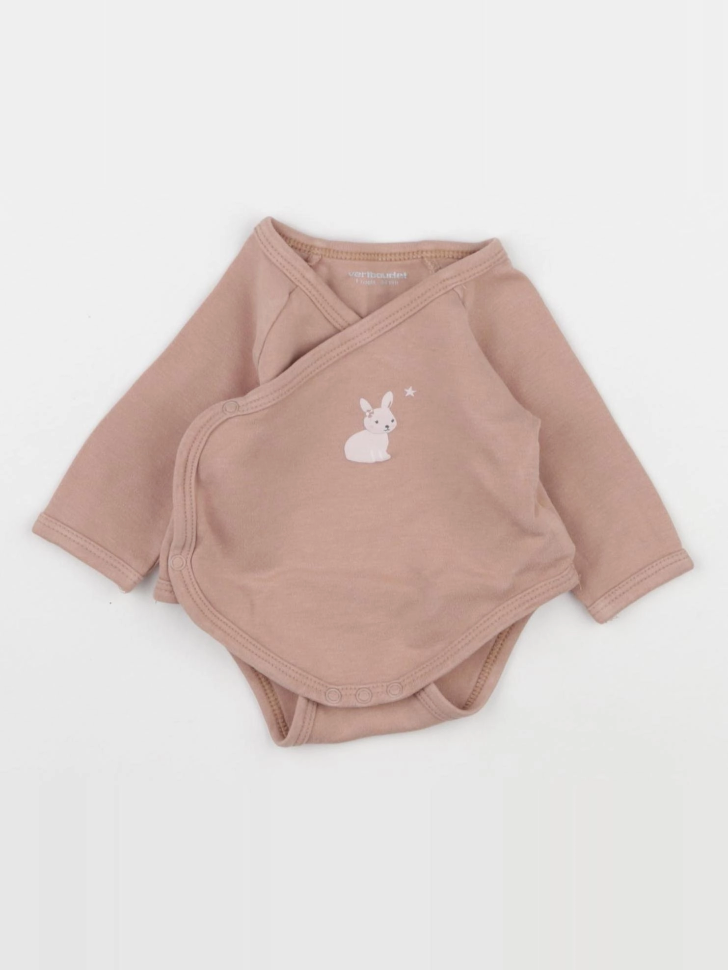 Vertbaudet - body rose - 1 mois