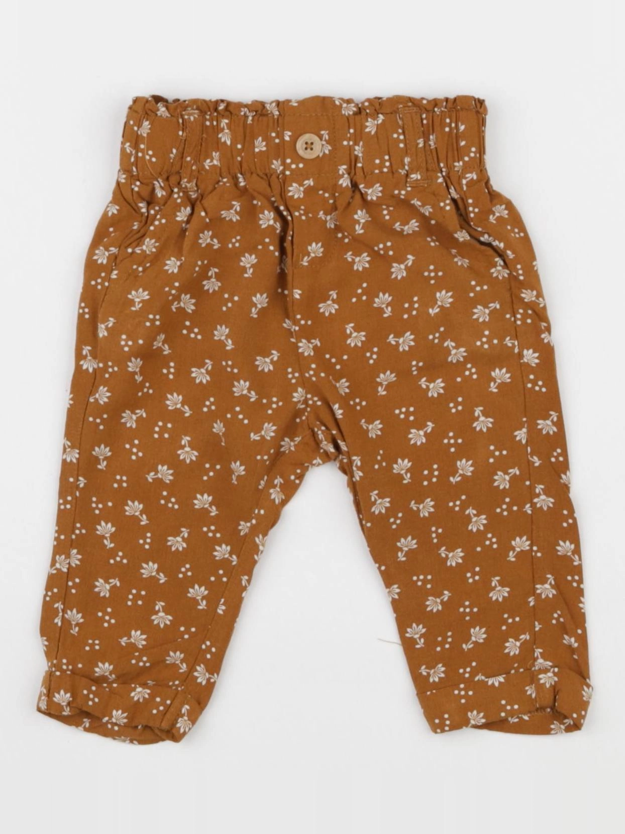 Vertbaudet - pantalon marron - 3 mois