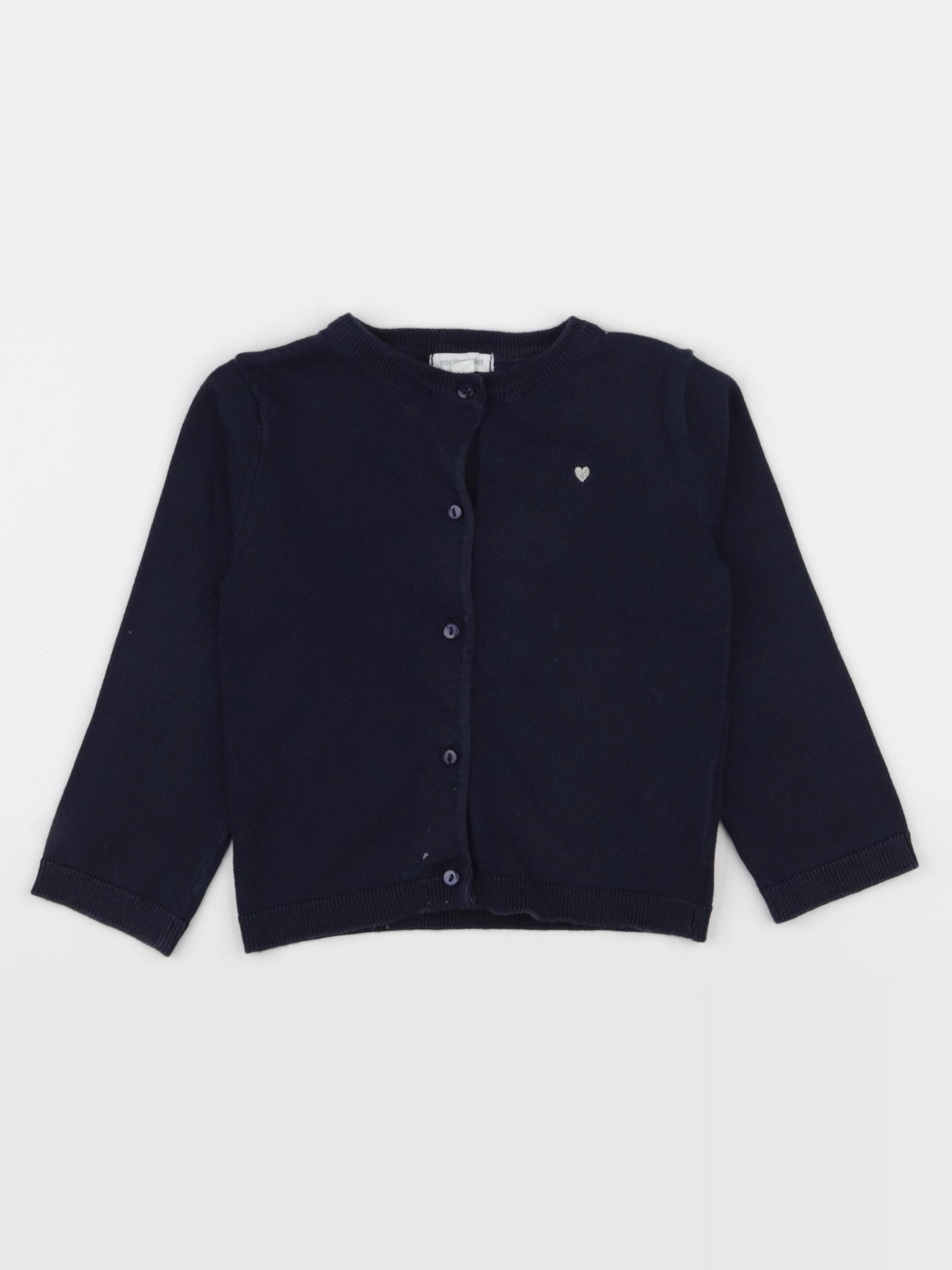 Vertbaudet - gilet bleu - 3 ans