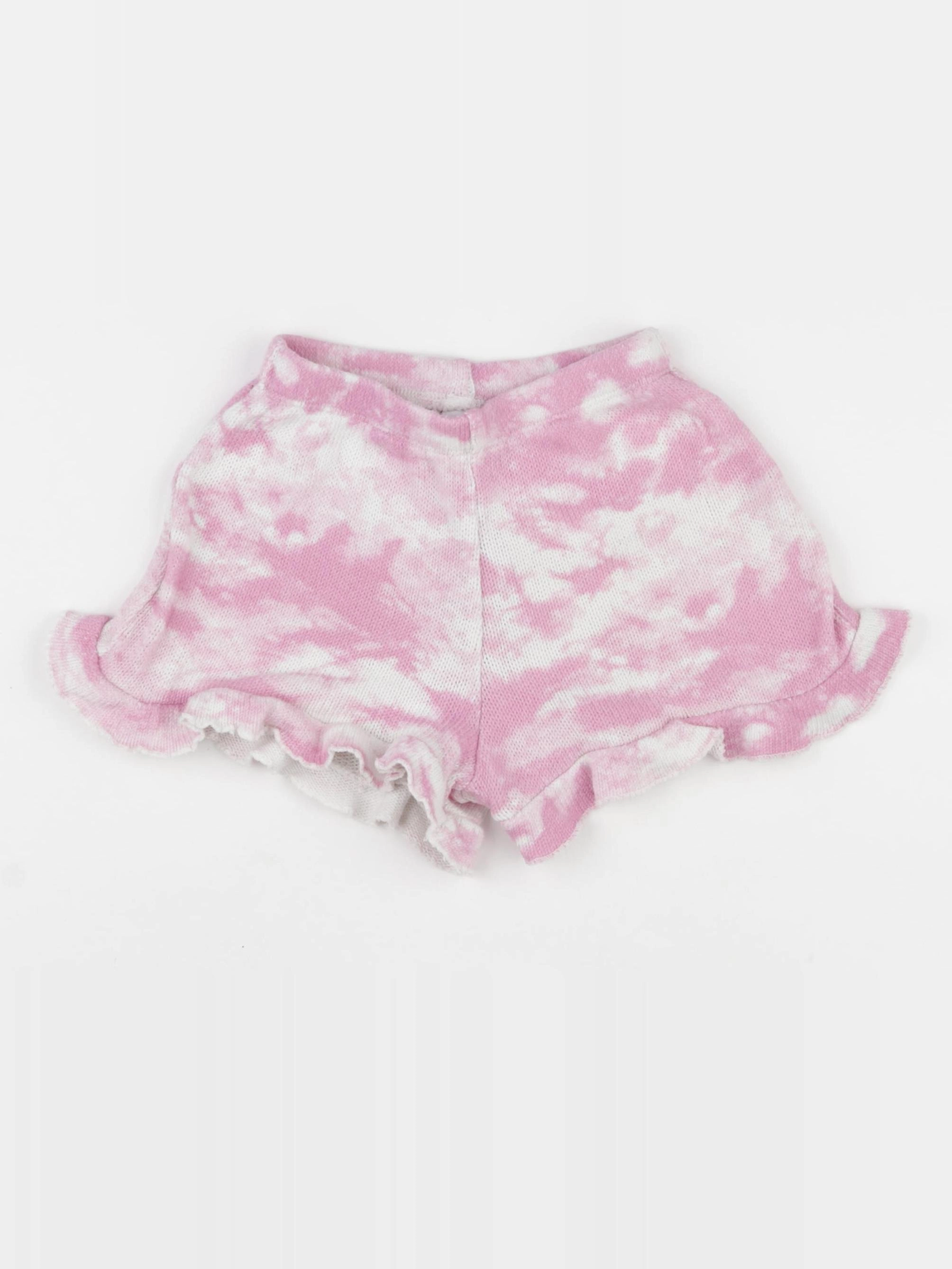 Zara - short blanc, rose - 4/5 ans