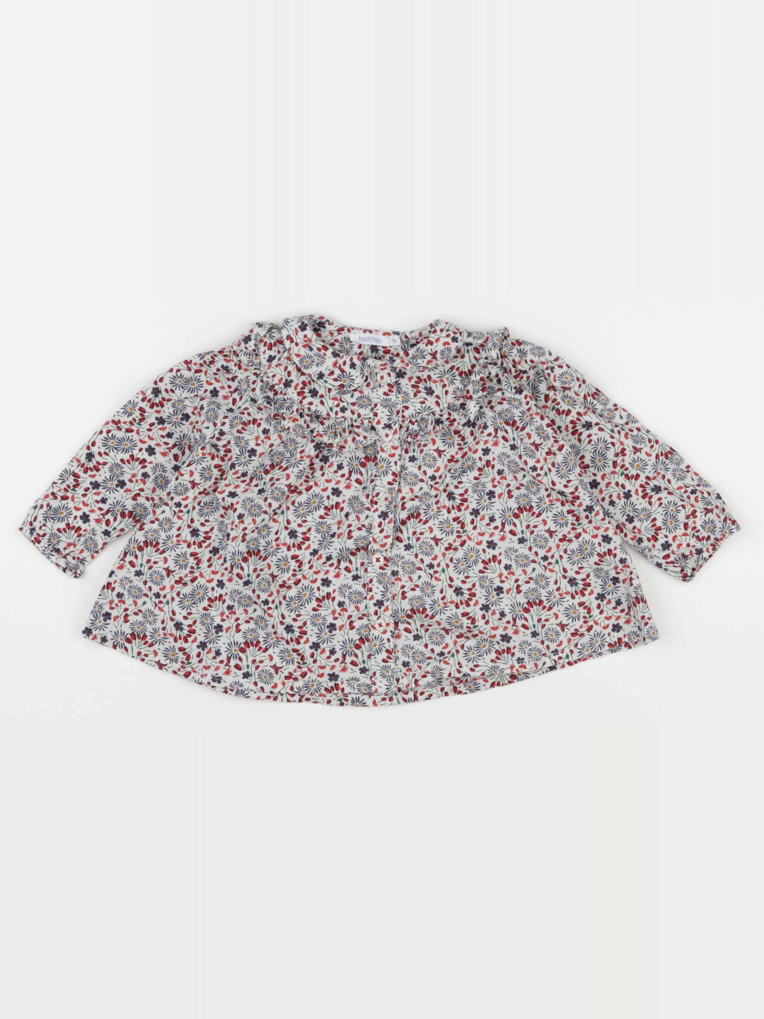 Boutchou - blouse multicolore - 9 mois