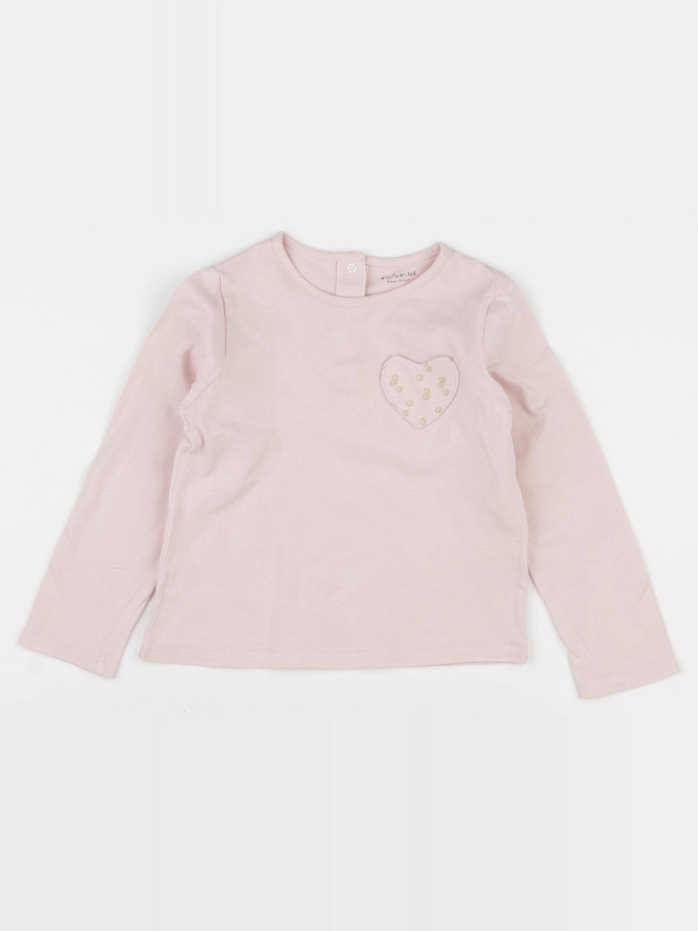 Vertbaudet - tee-shirt rose - 3 ans