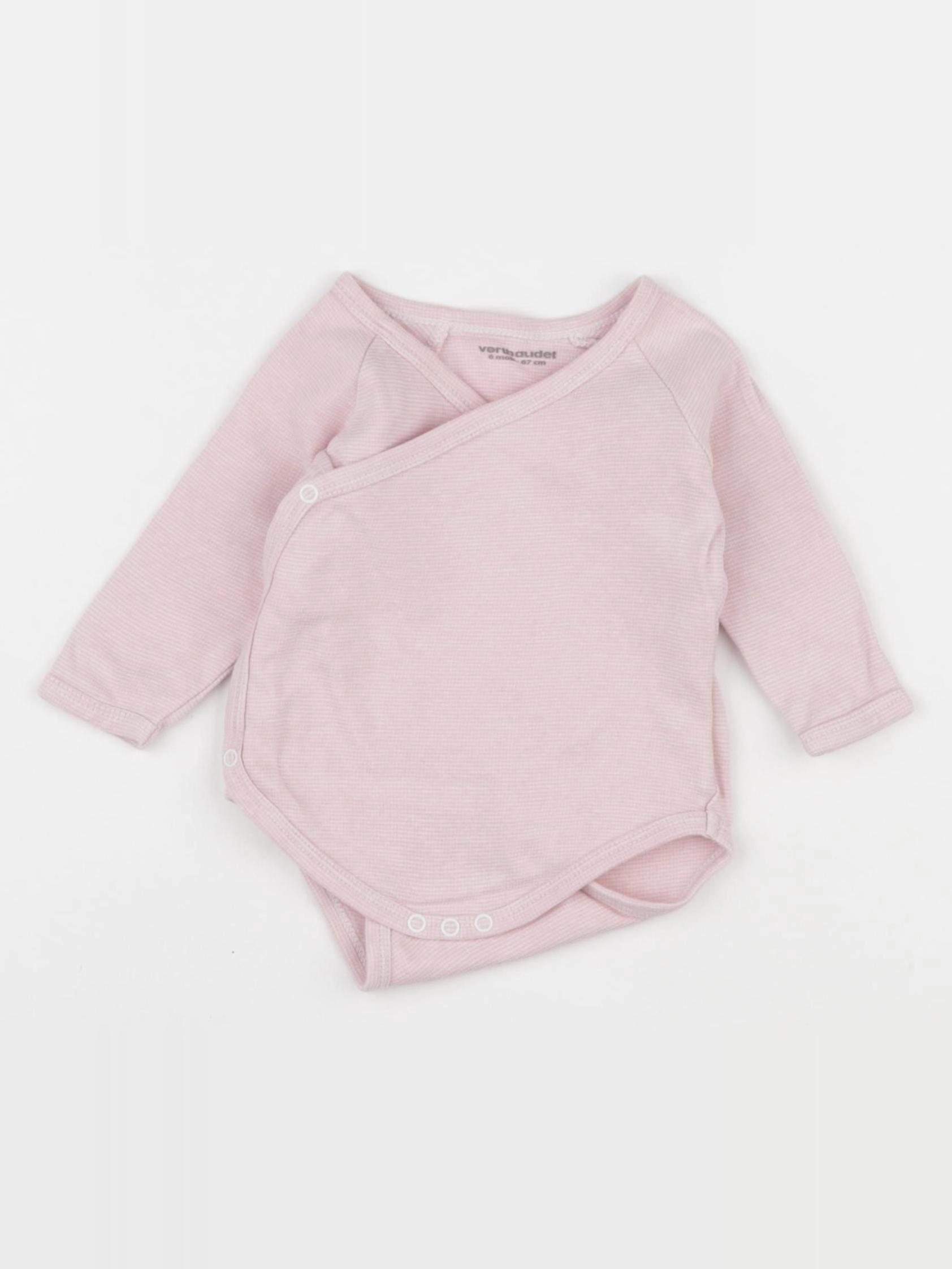 Vertbaudet - body rose - 6 mois