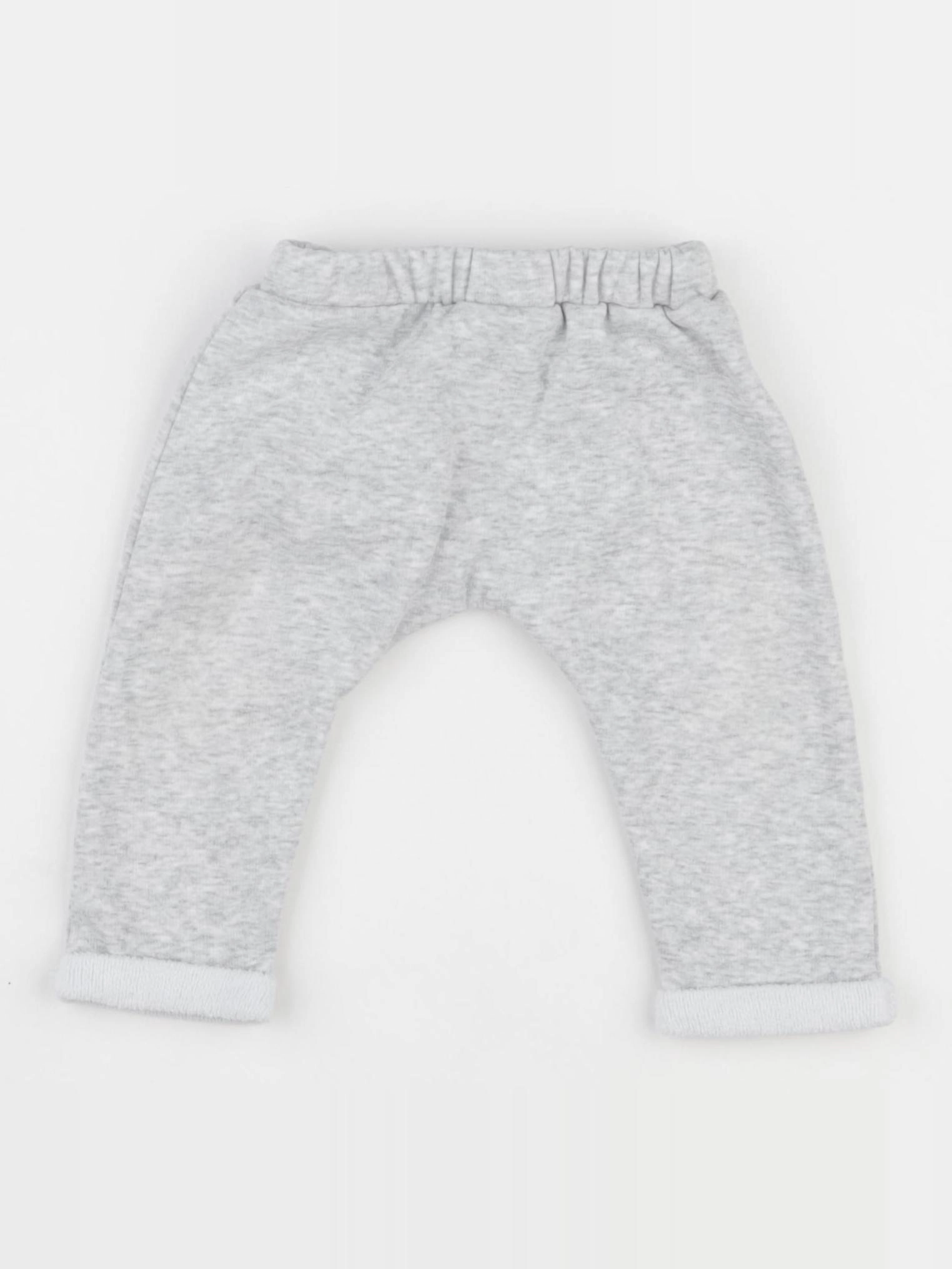 Vertbaudet - sarouel gris - 9 mois