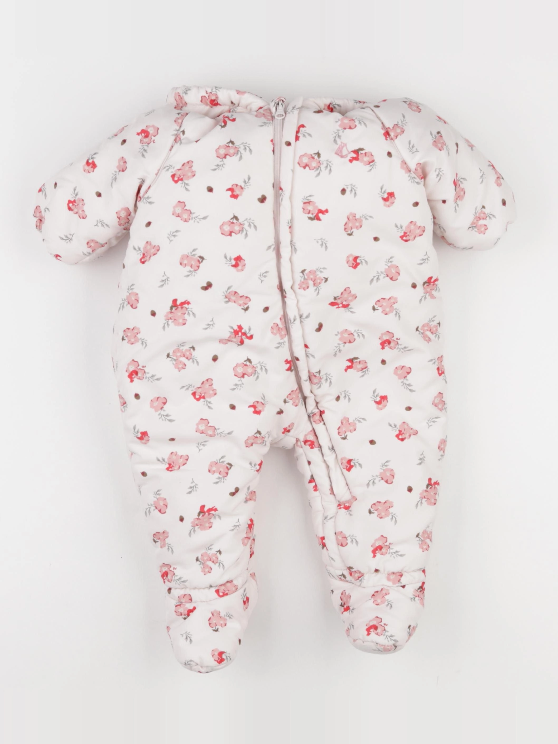 Petit Bateau - combi-pilote rose - 6 mois