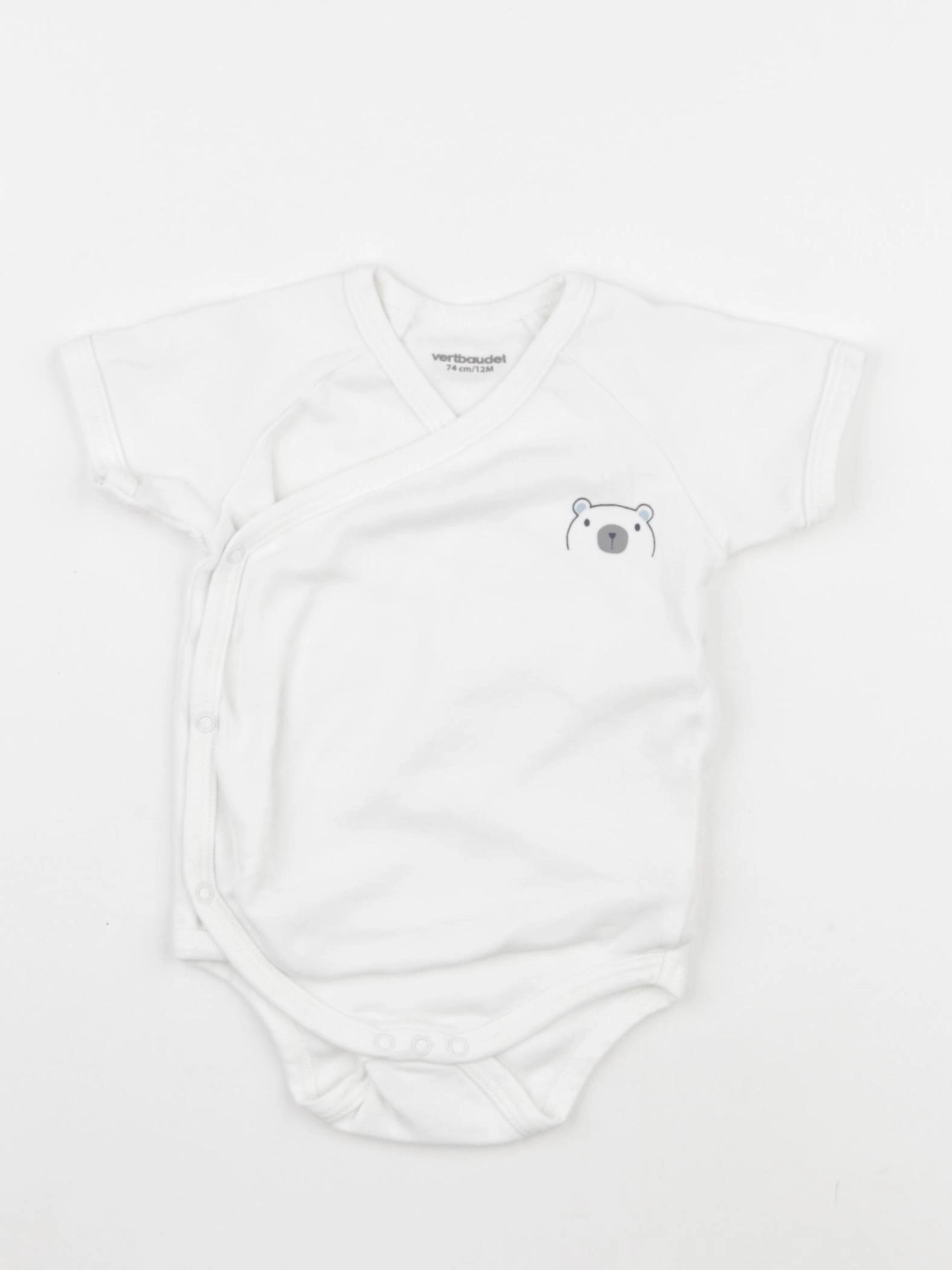 Vertbaudet - body blanc - 12 mois