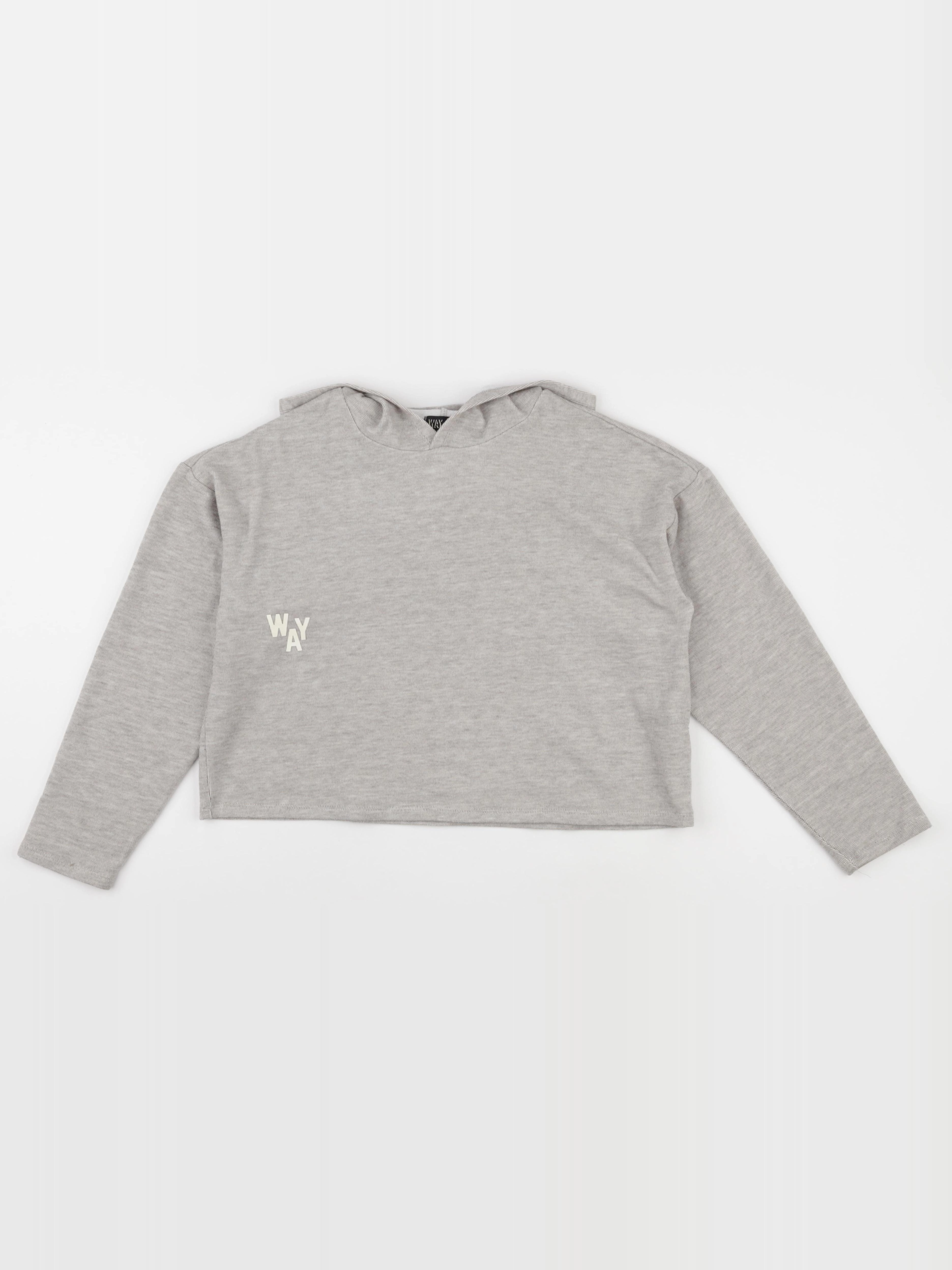 IKKS - sweat imprimé au dos beige - 12 ans