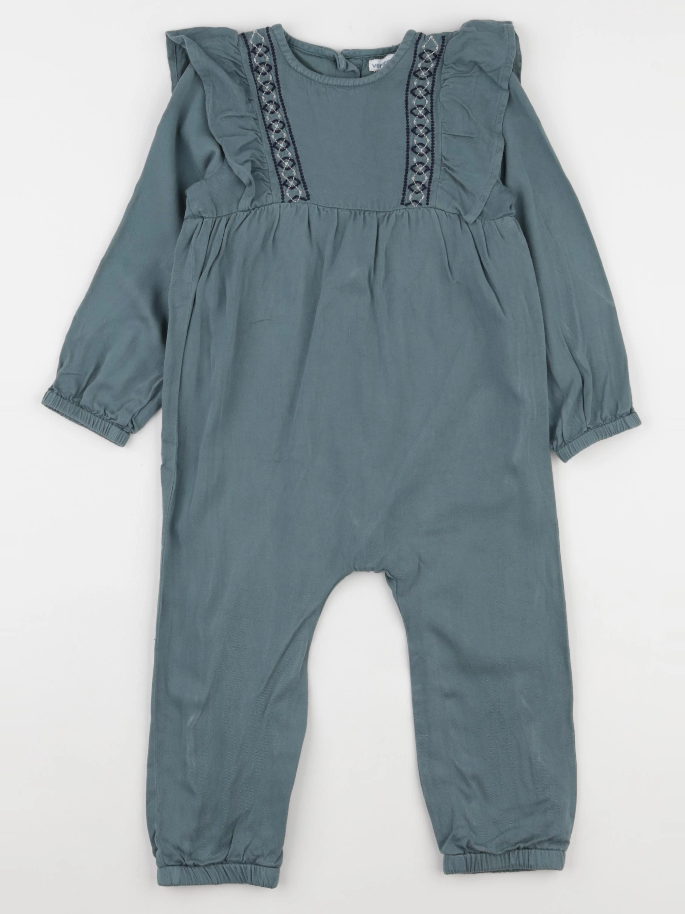 Vertbaudet - combinaison vert - 3 ans