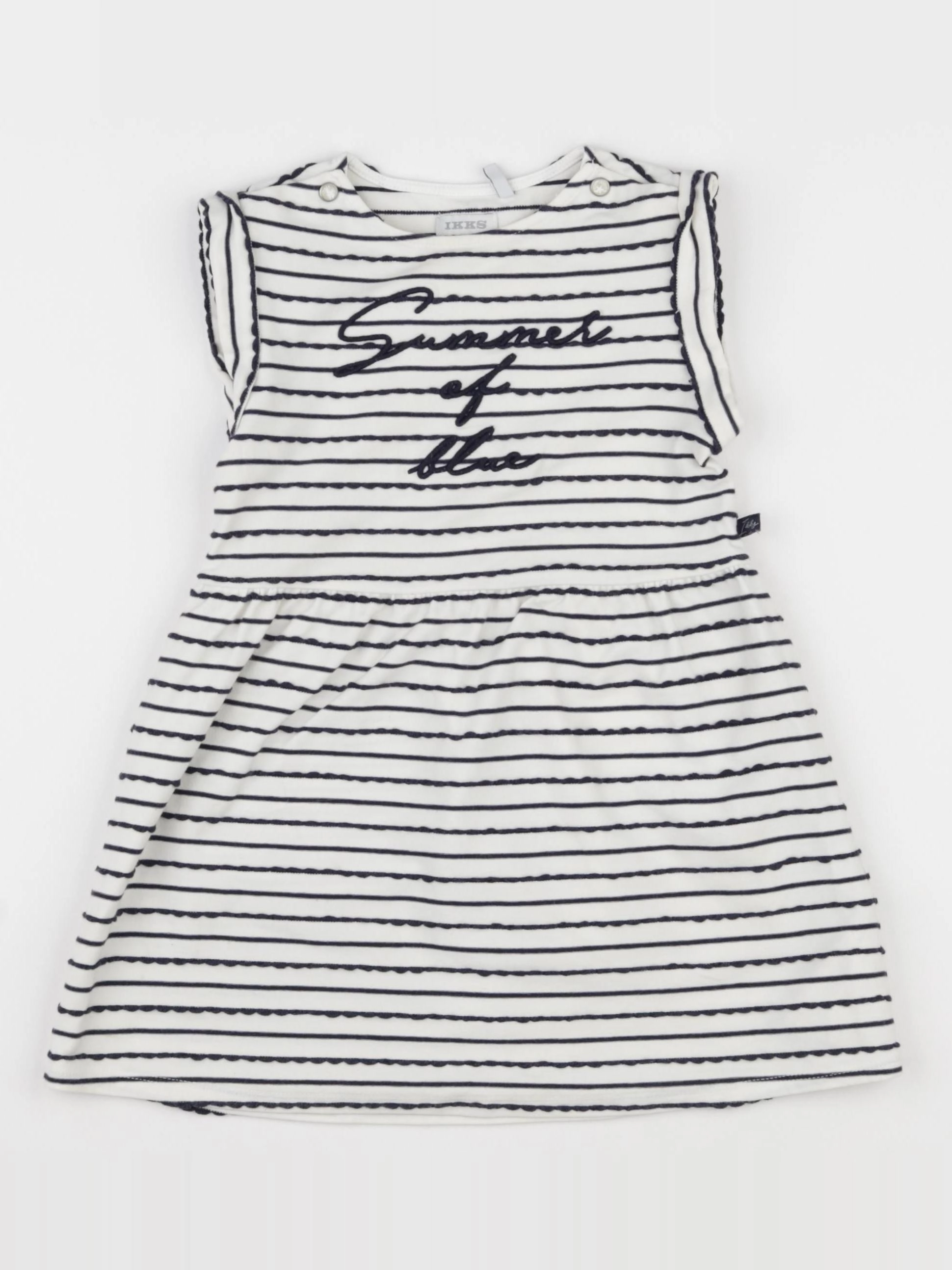 IKKS - robe blanc, bleu - 3 ans