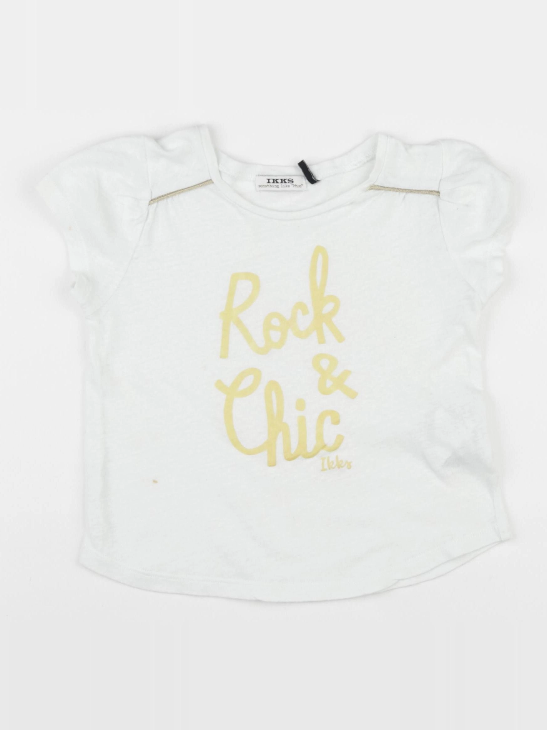 IKKS - tee-shirt blanc - 4 ans