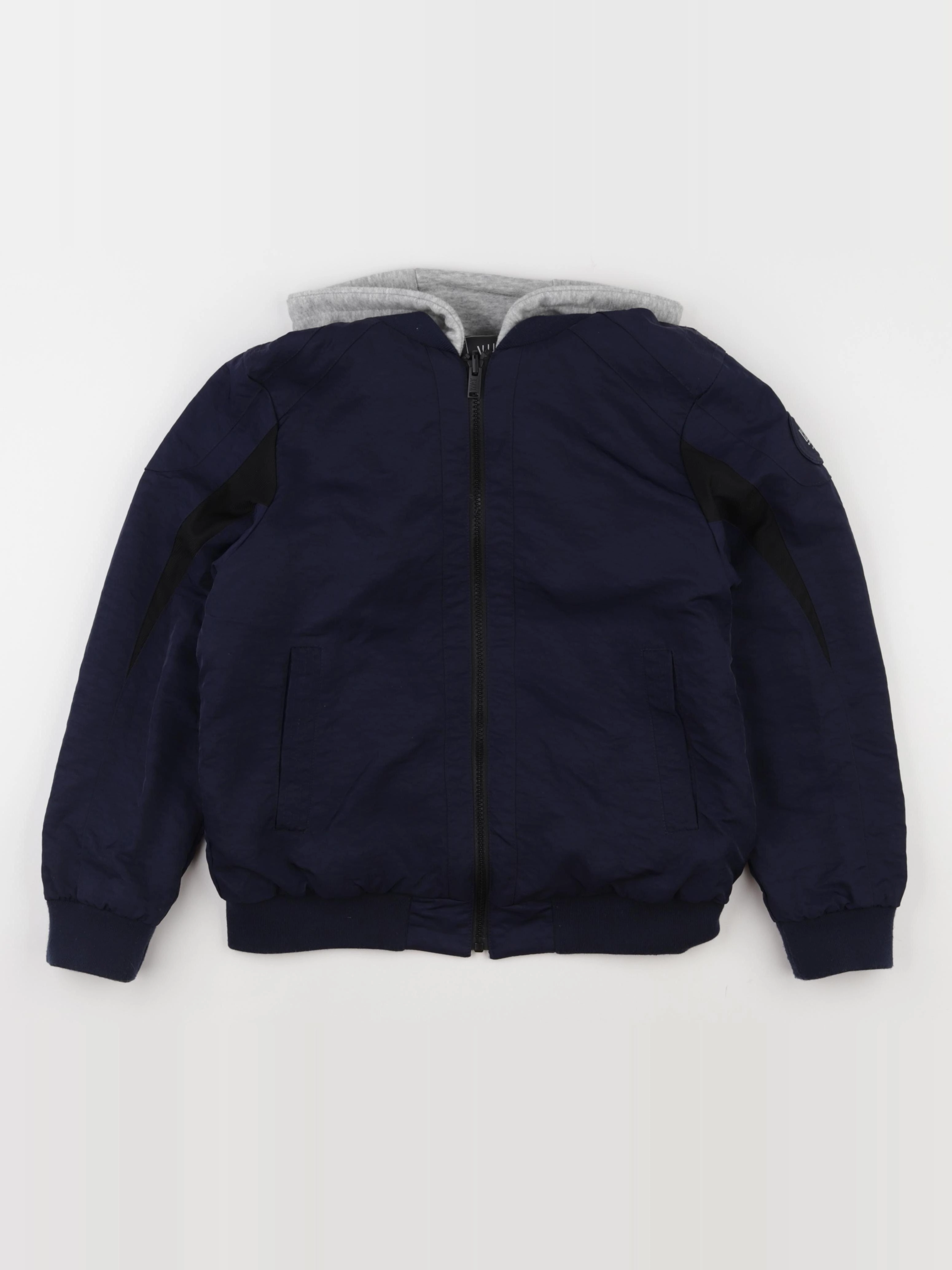 IKKS - veste réversible bleu, gris - 12 ans