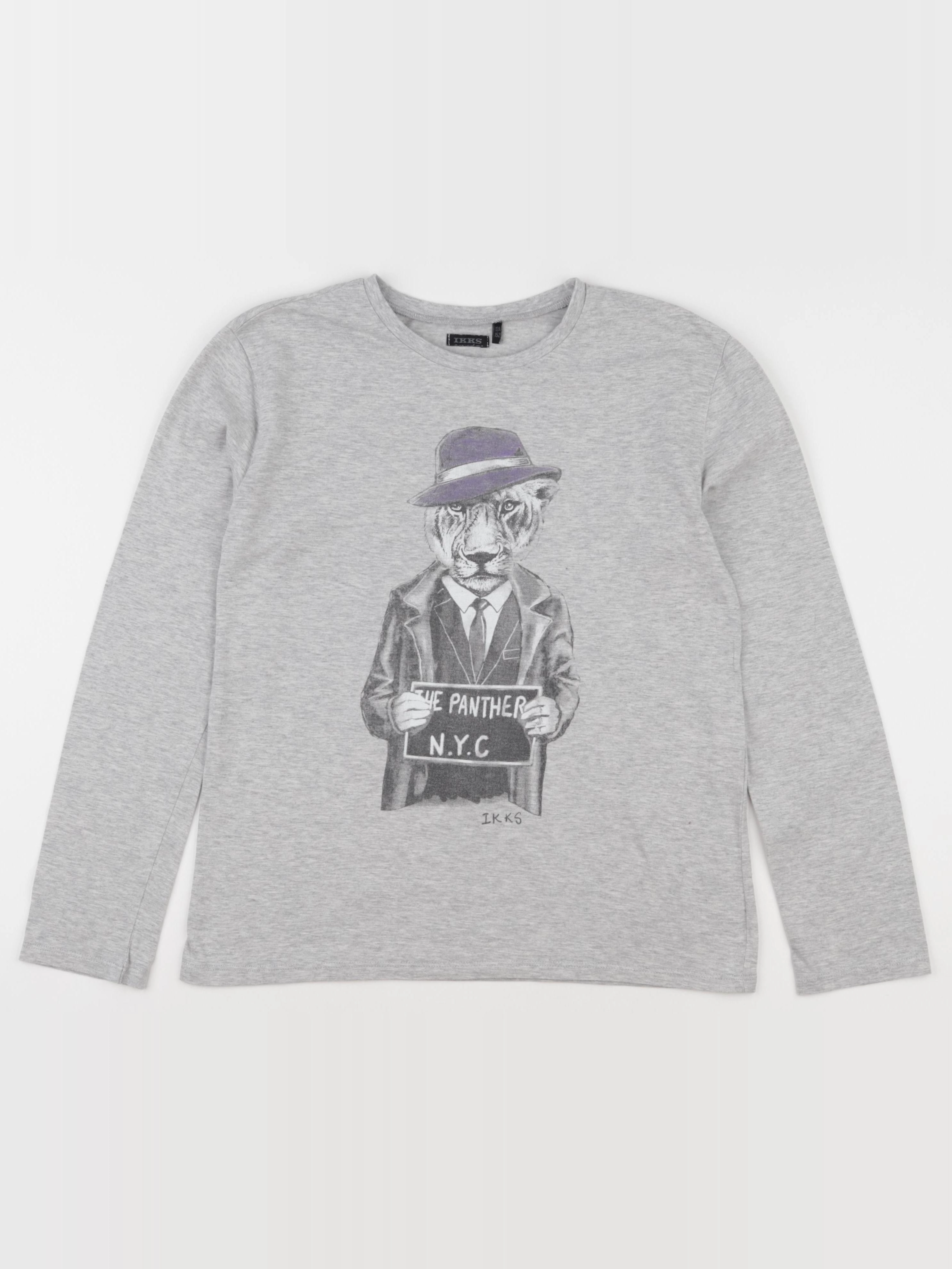 IKKS - tee-shirt gris - 12 ans