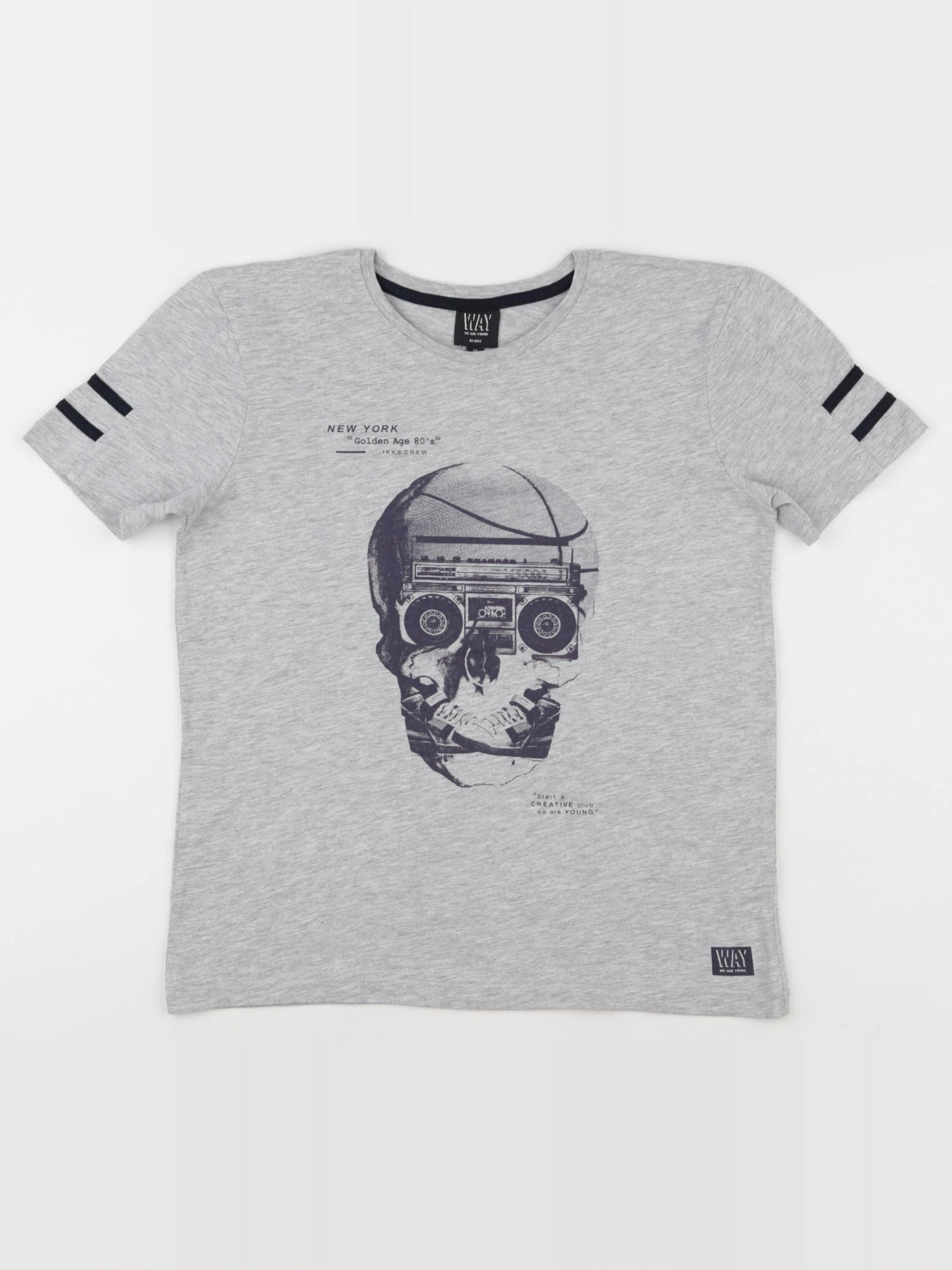 IKKS - tee-shirt gris - 12 ans